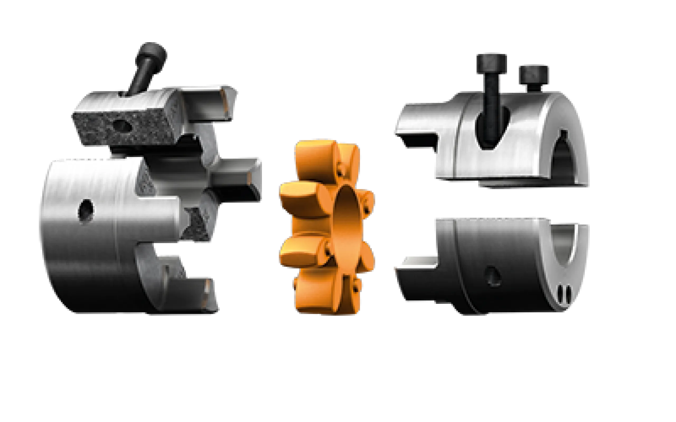 ROTEX® SH Drop-out center design coupling with SPLIT hubs