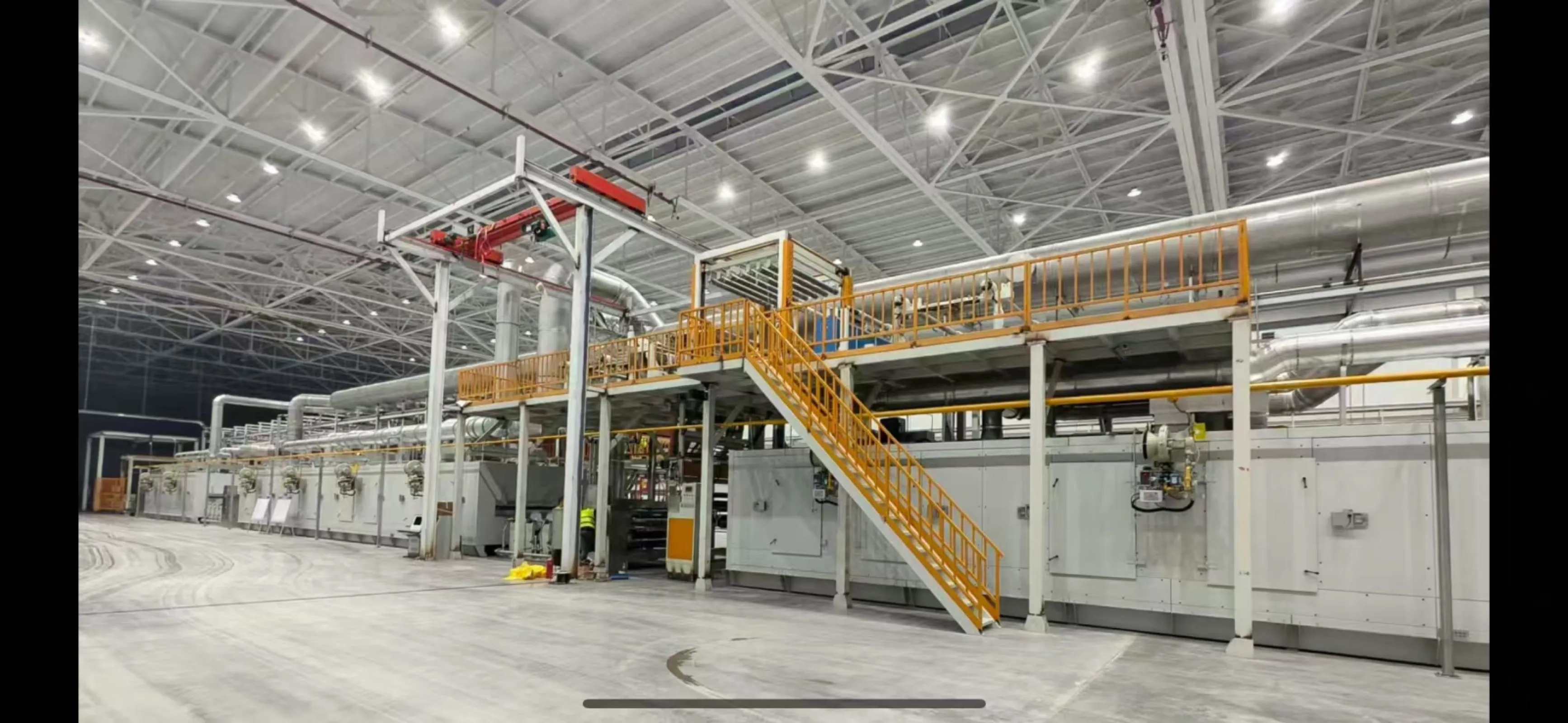 High-efficiency PVC/PU coating line