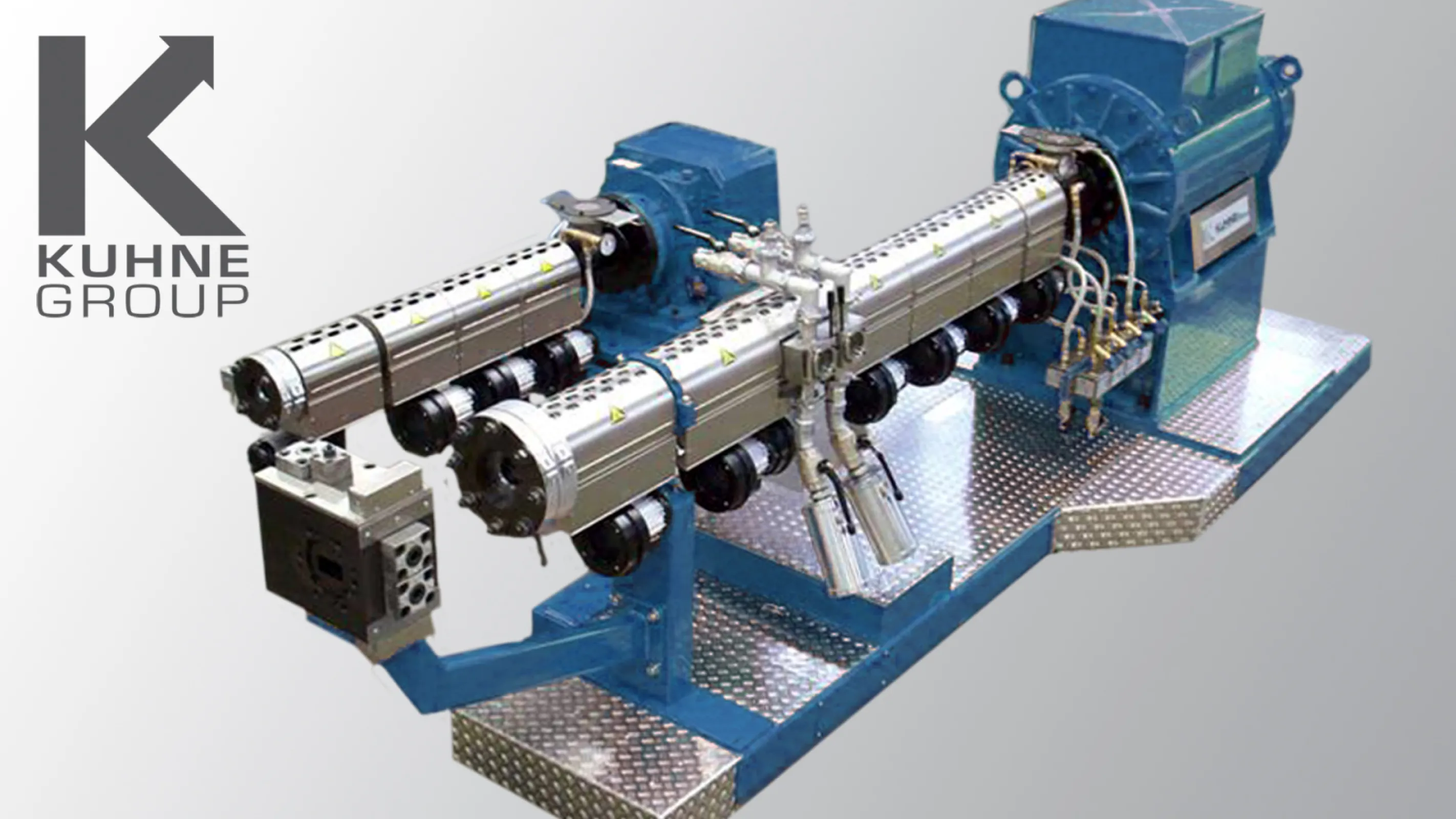 High-Speed Extruder Type KHS70EE-33D with Coextruder Type K45-24D installed on a single frame