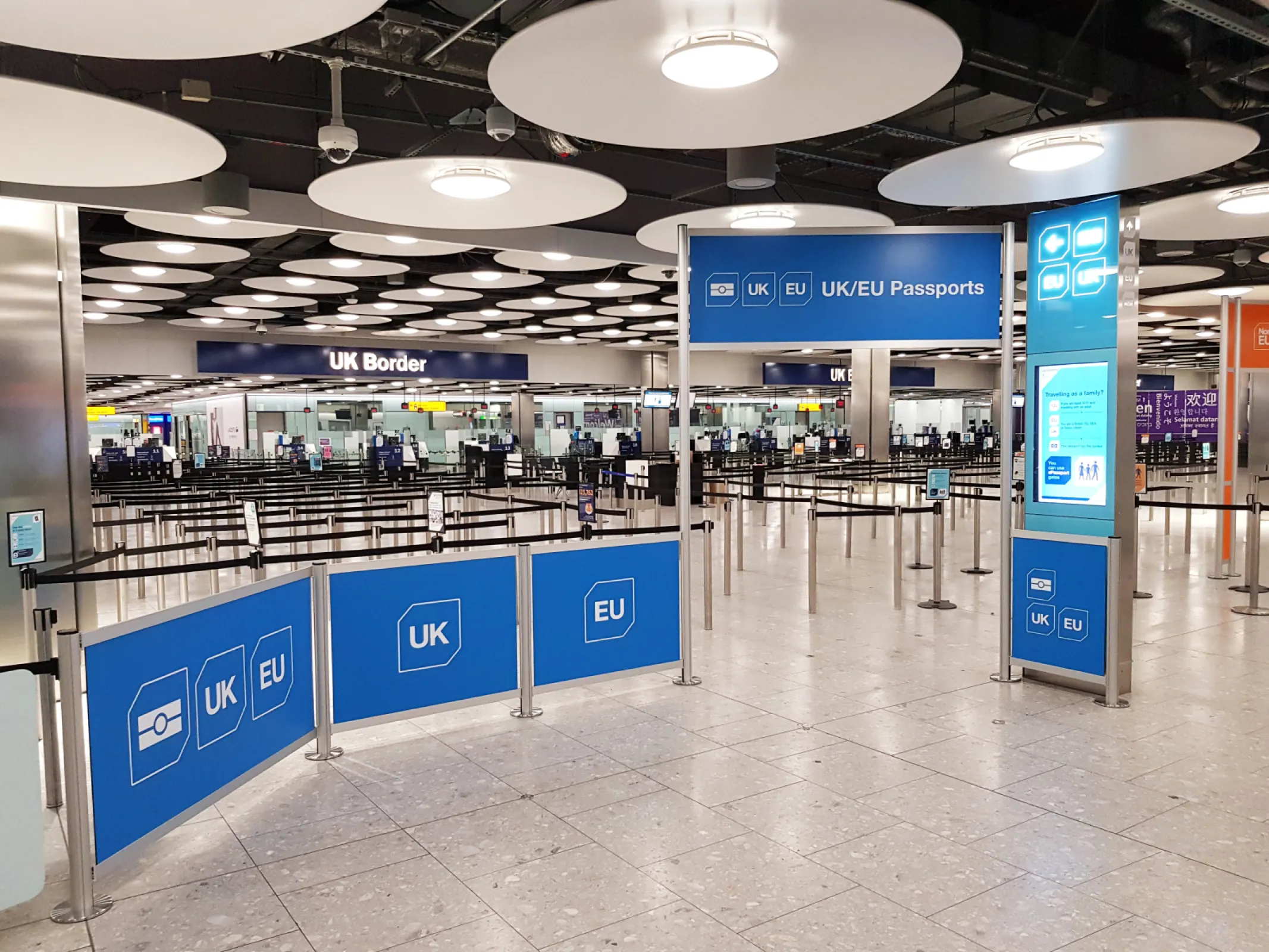 Signage solution built with Nextrac at Heathrow Airport