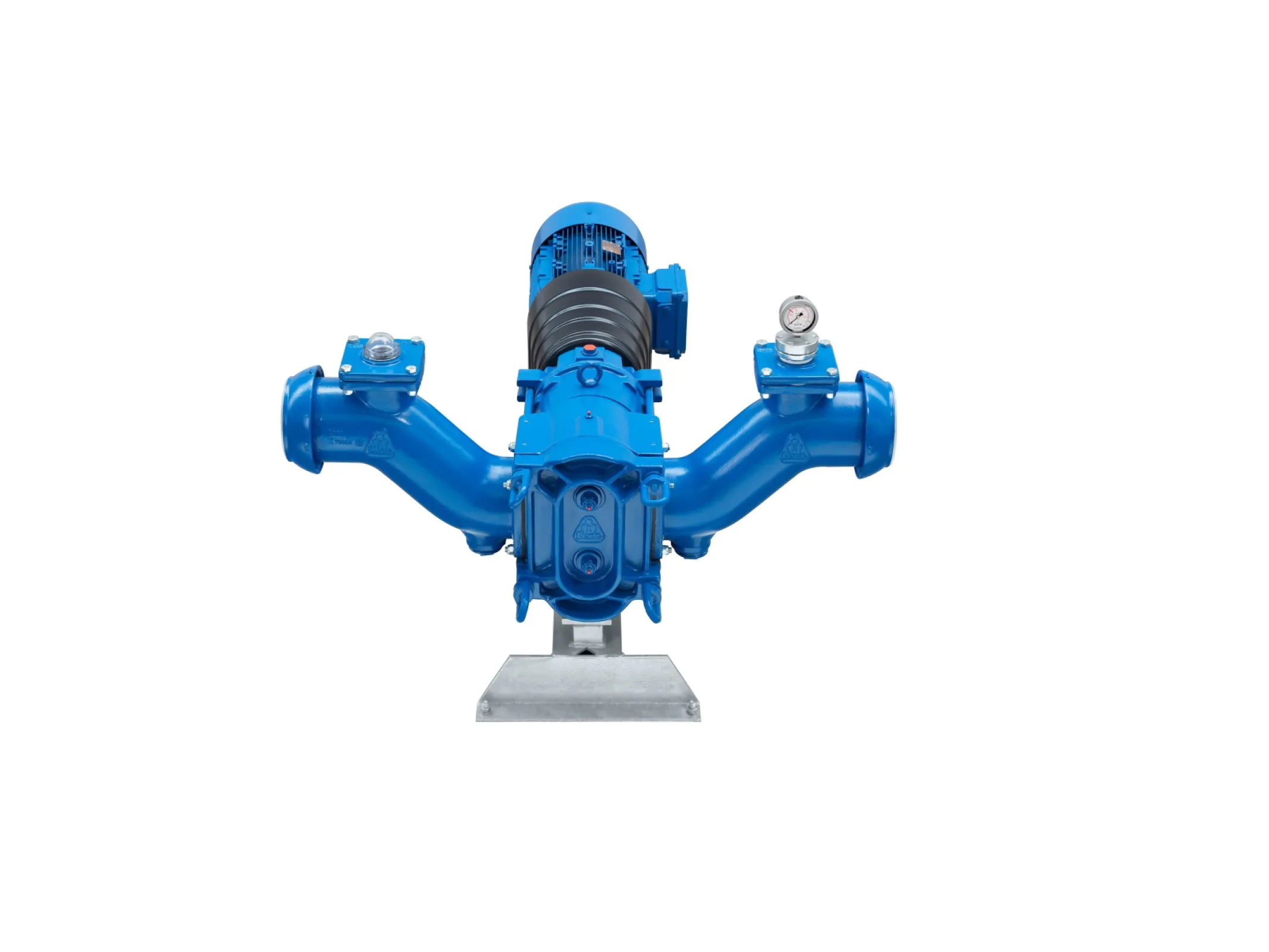 Rotary lope pump with electric motor