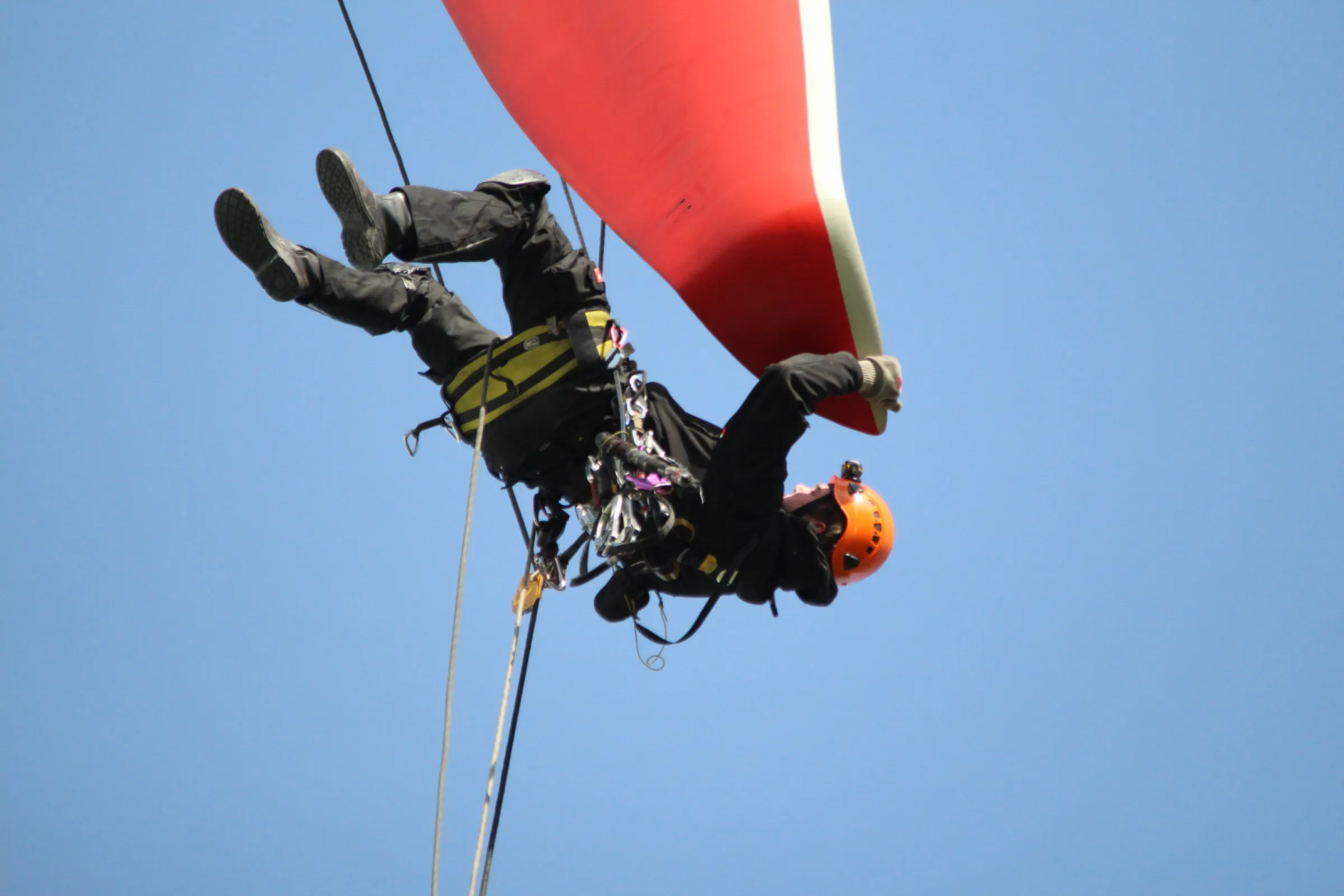 Rotor blade inspection outside