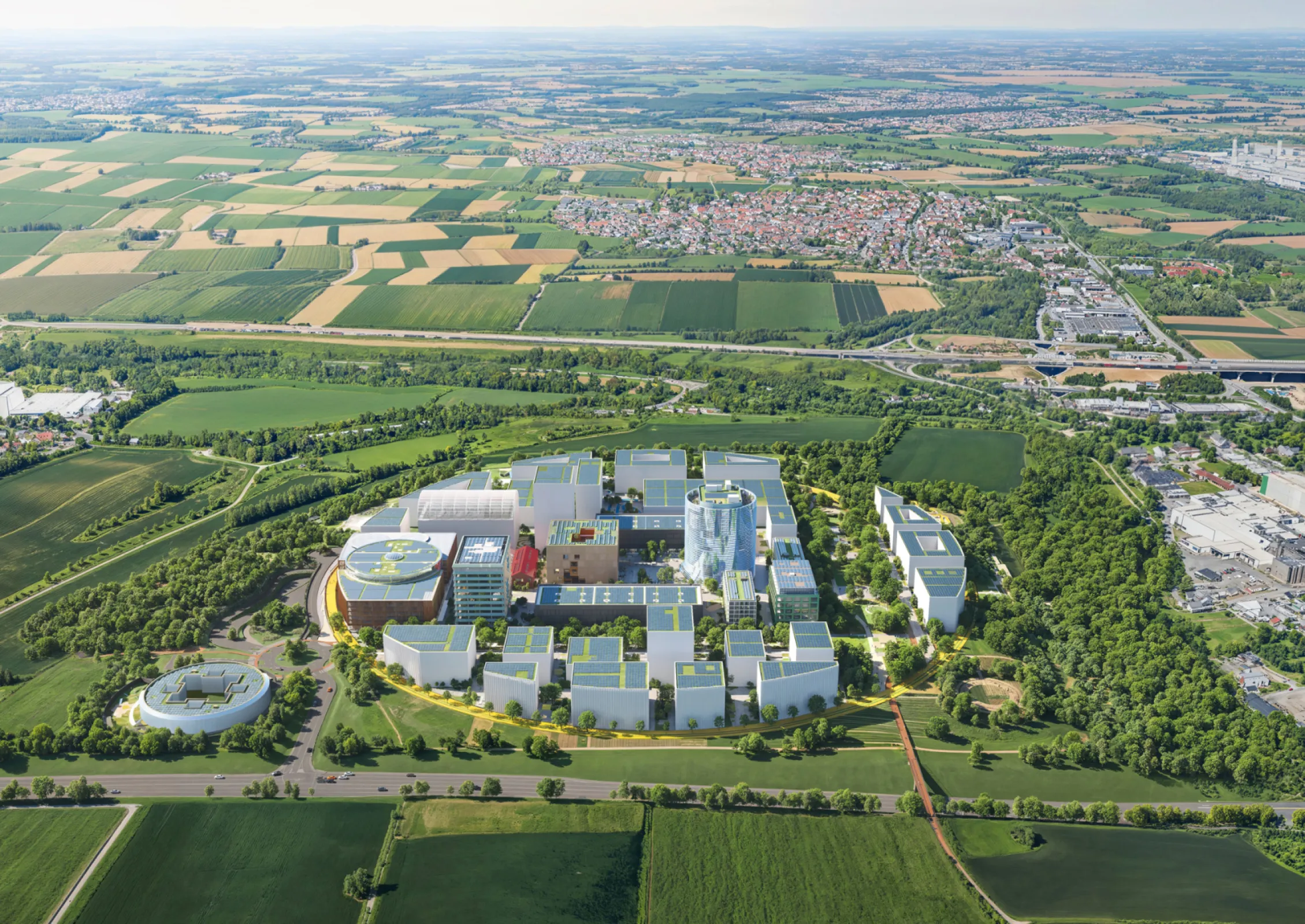 IPAI Campus – aerial view - ©IPAI/MVRDV