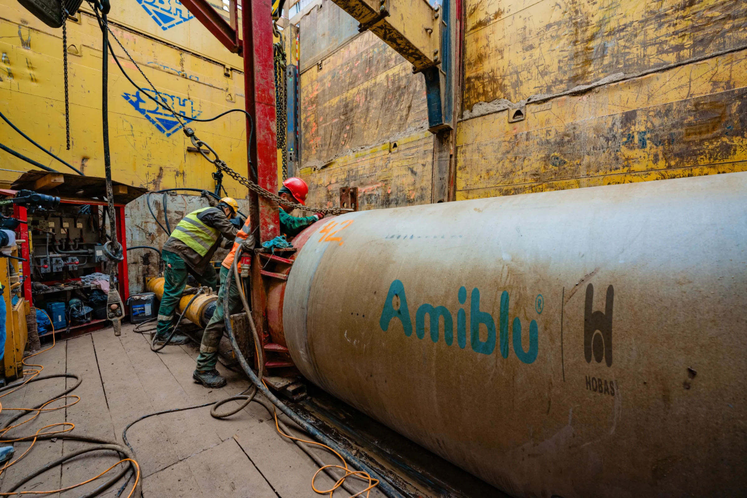 GRP jacking pipe (Hobas)
