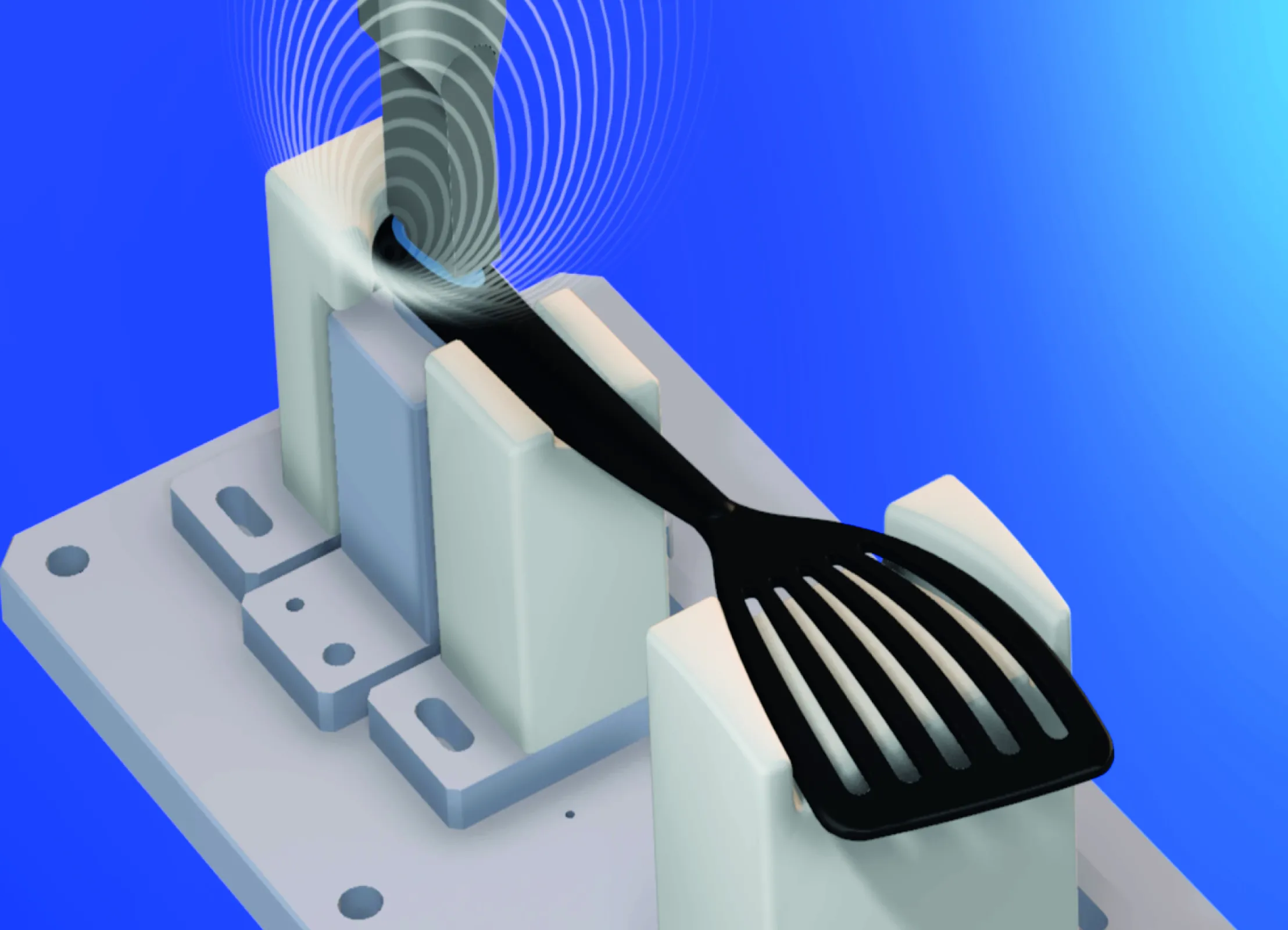 Ultrasonic welding of pan turners