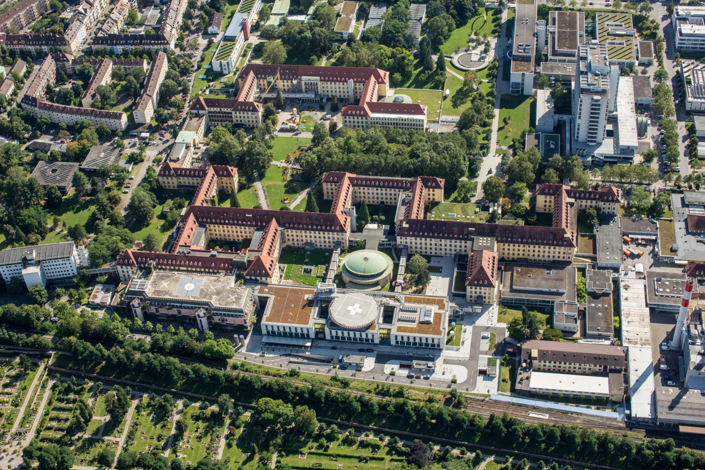 Medical Center - University of Freiburg from a bird's eye view