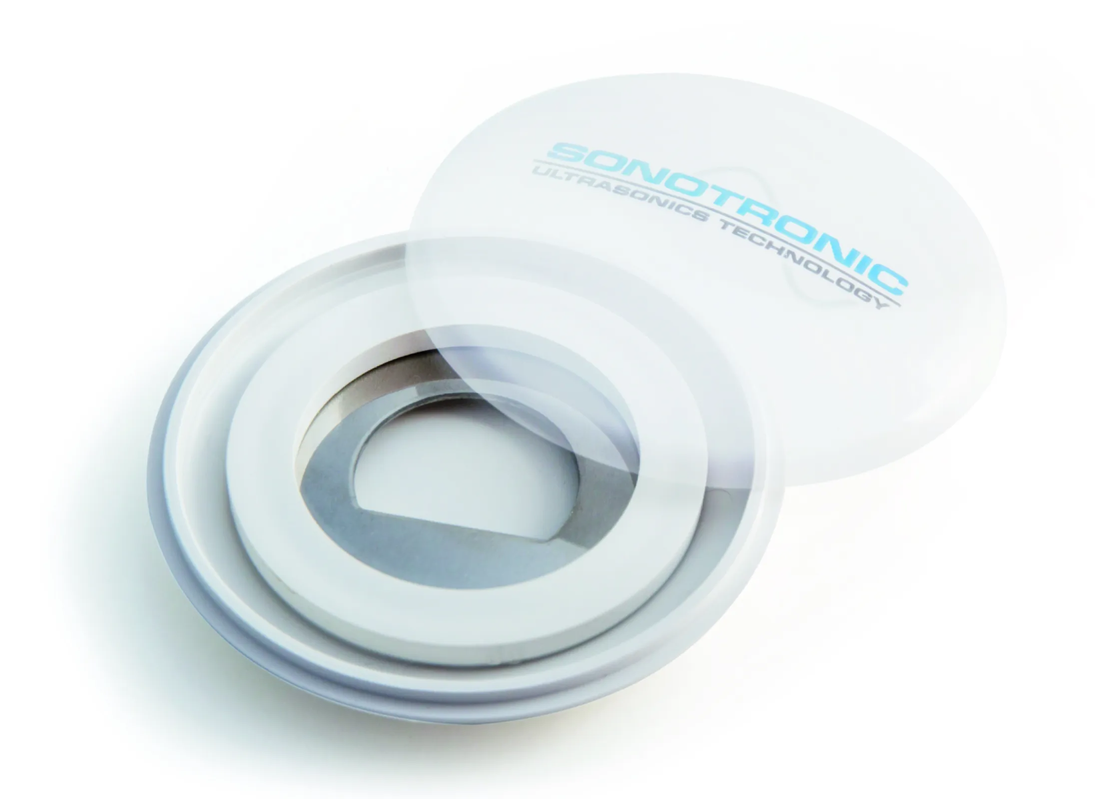 Two injection-molded housing halves welded with ultrasonic to create a sustainable bottle opener