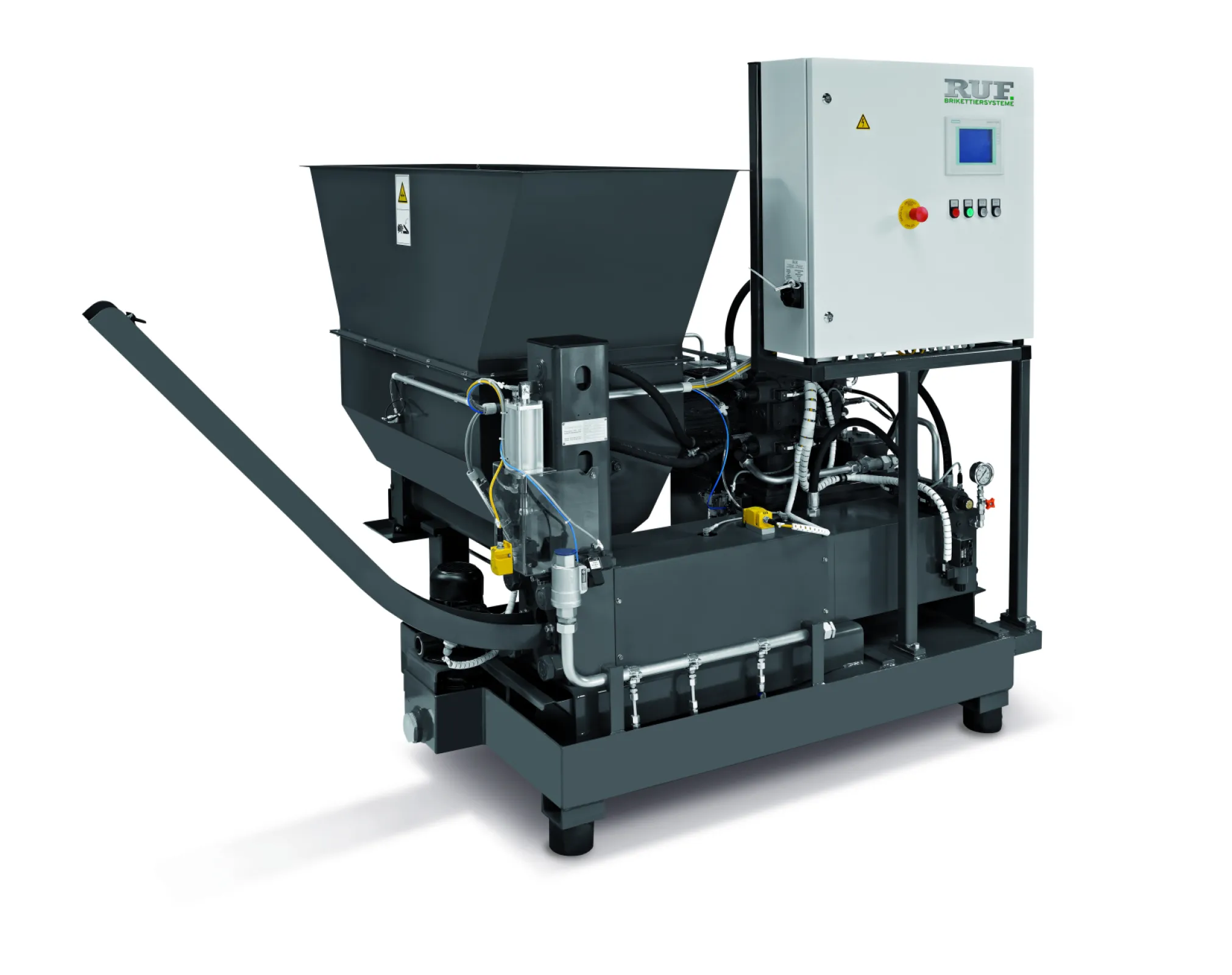 Ruf 4 - for briquetting grinding sludge