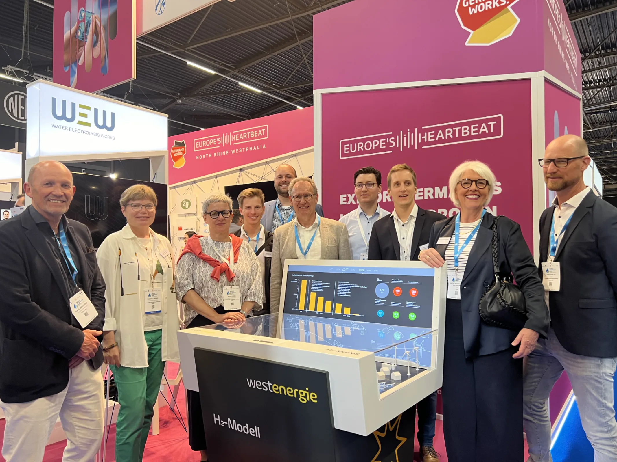 State Secretary of the Ministry of Economic Affairs, Industry, Climate Action and Energy of the State of North Rhine-Westphalia Silke Krebs with TECH.LAND at World Hydrogen Summit 2024