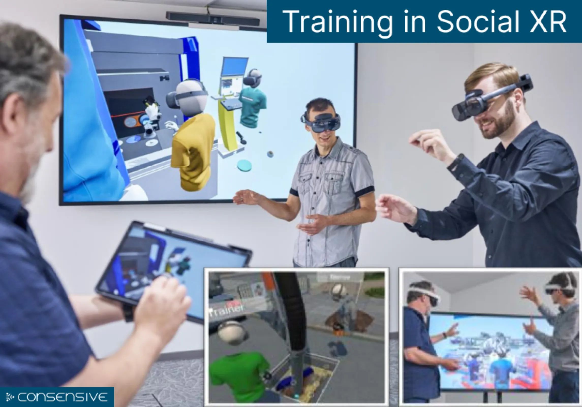 Training Reality in Social Mixed Reality