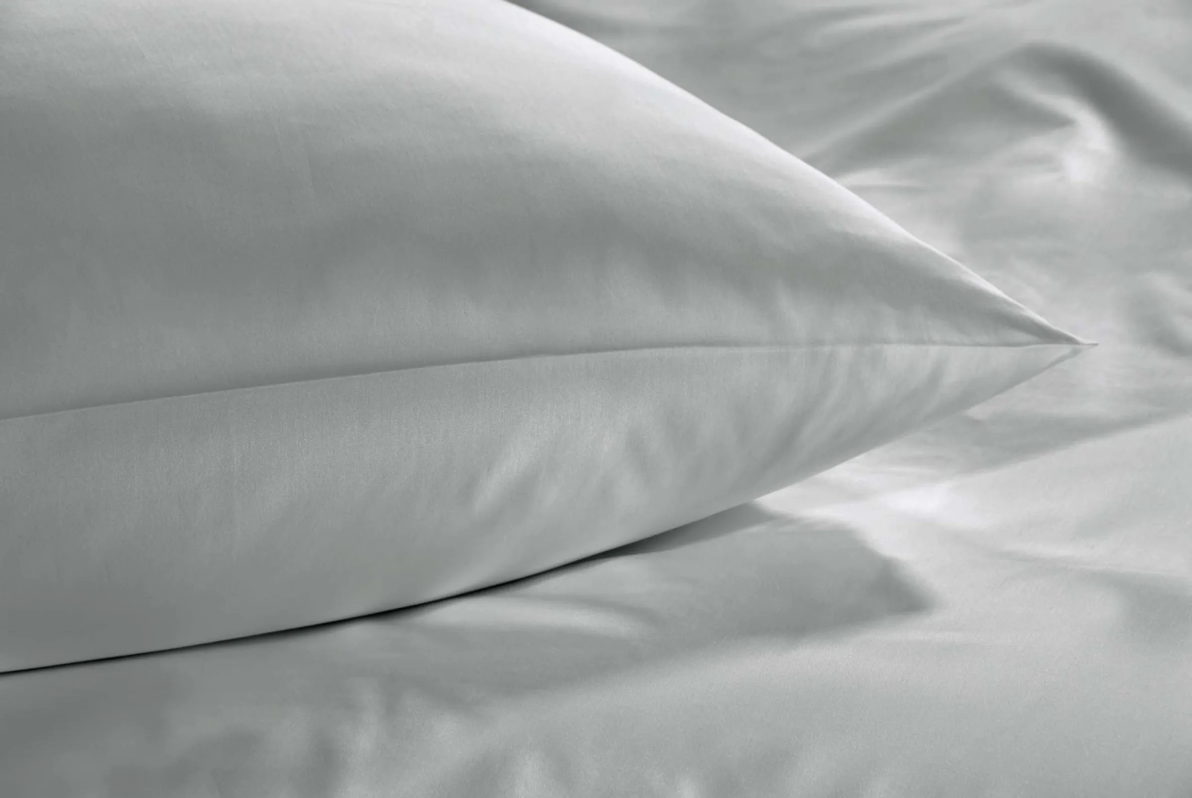 Silver-grey plain sateen