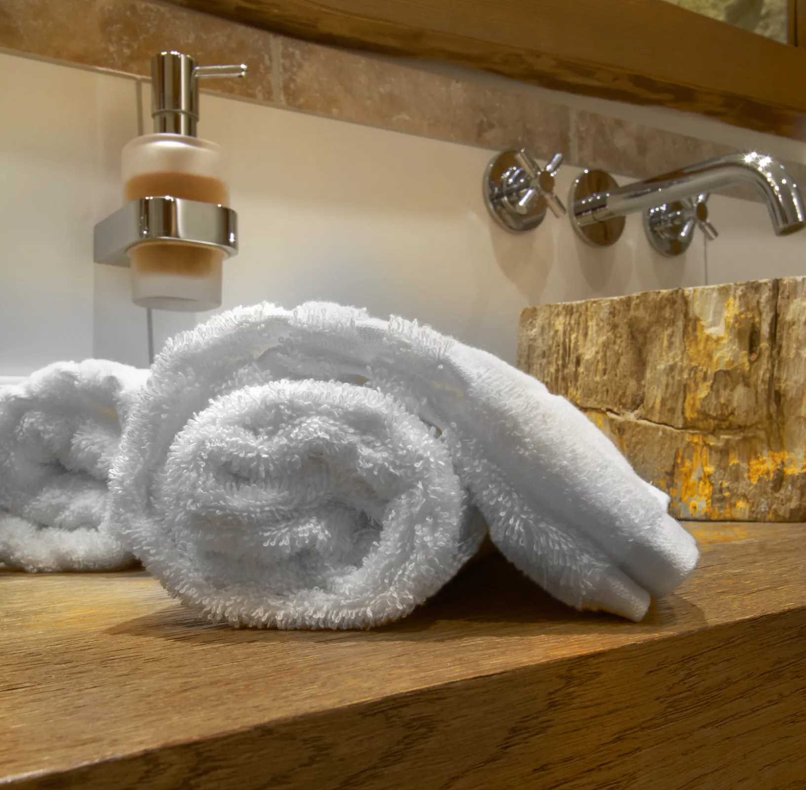 Boston - 100 % cotton, 500 g/m², 3 high/low stripes