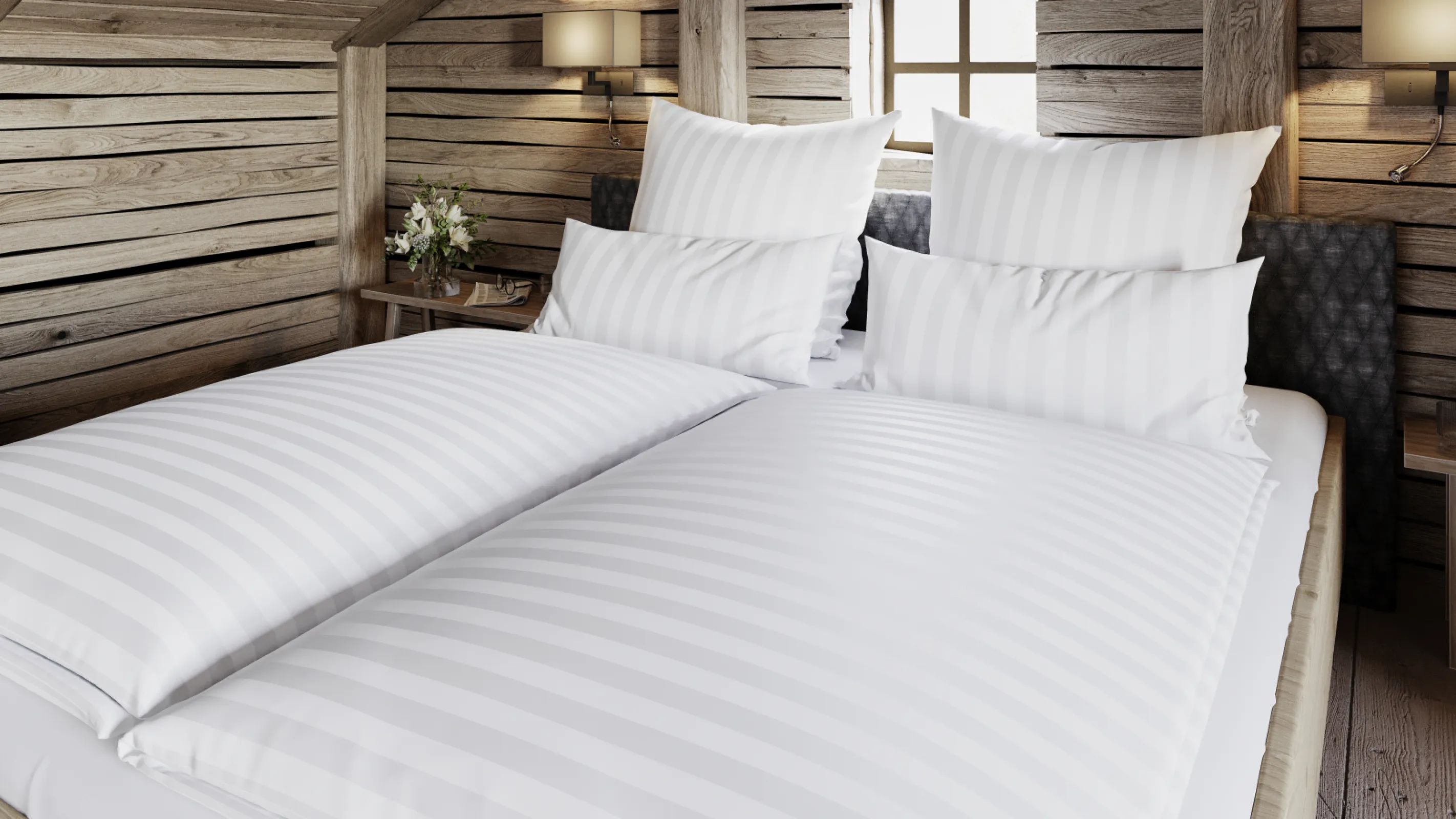 25 mm striped sateen