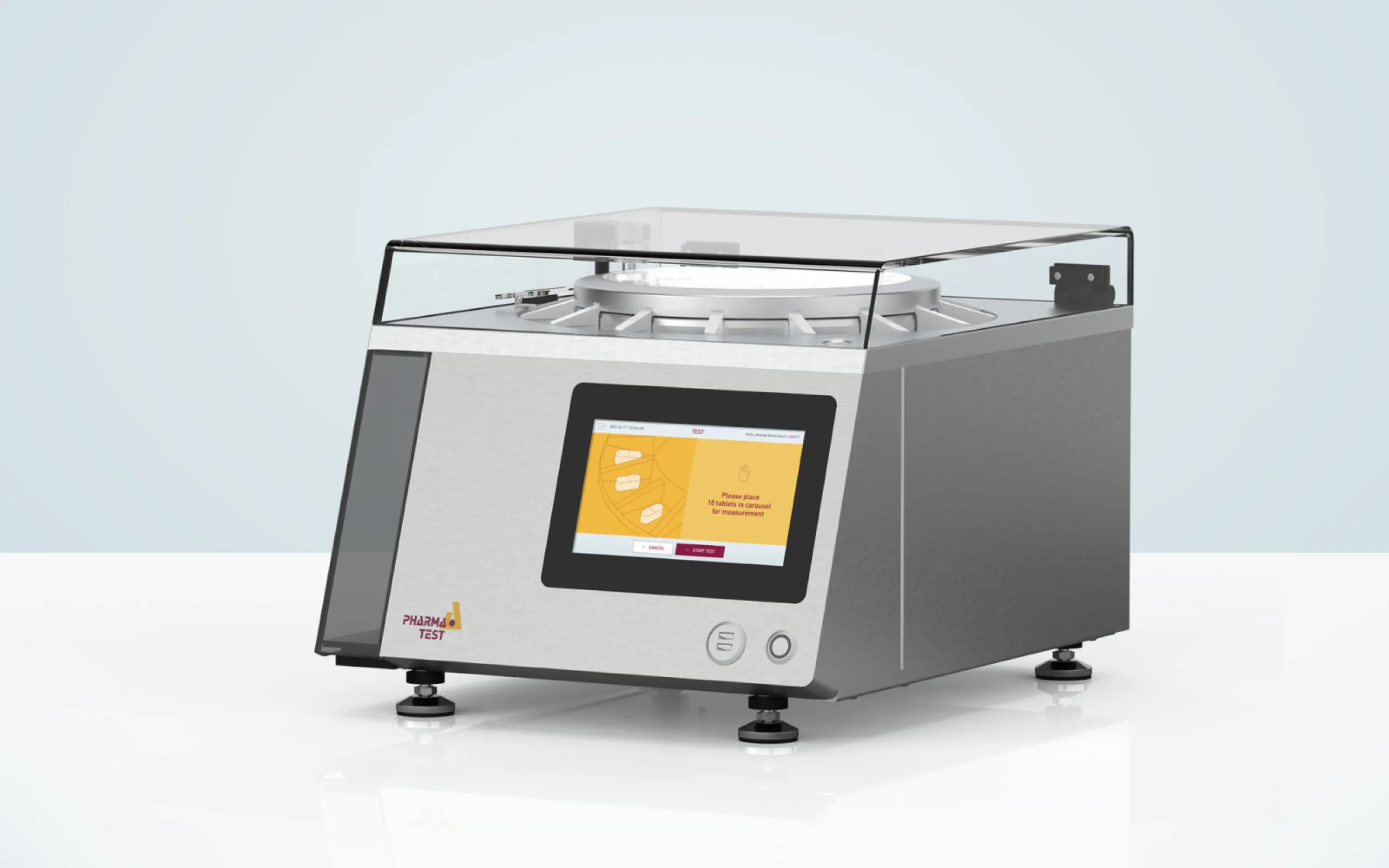 PTB 500 | Tablet Hardness Tester with integrated balance and automated sample carousel