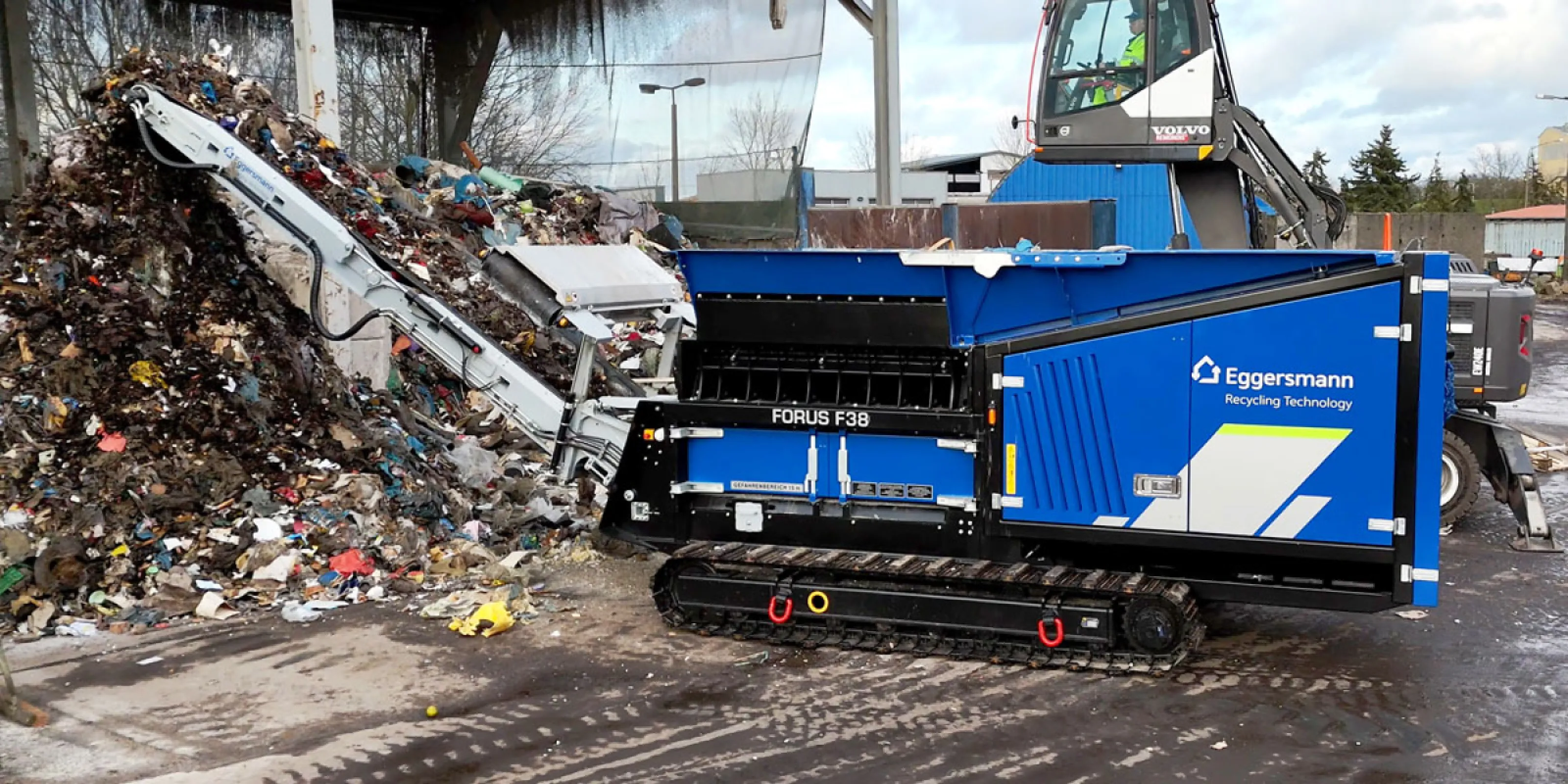 Eggersmann FORUS F 38 Twin Shaft Shredder