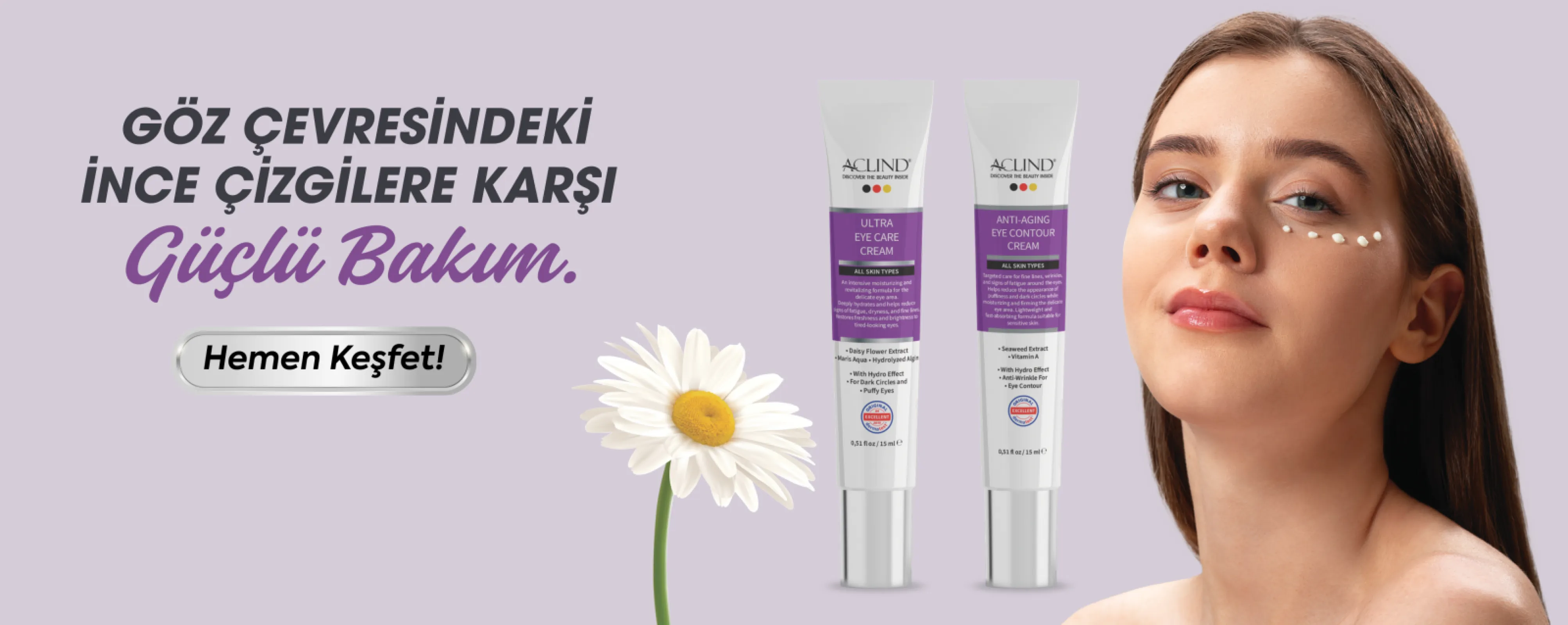 Intensive care for fine lines around the eye area