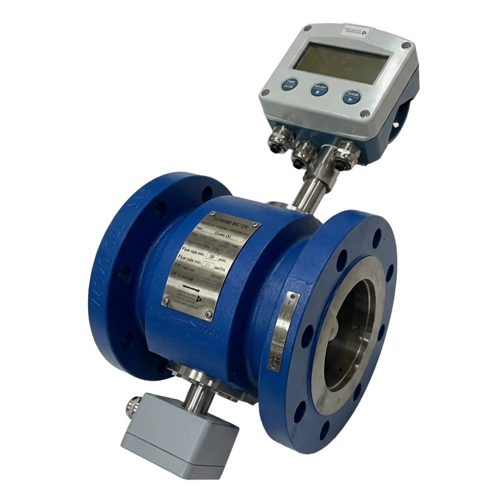 Turbine Meter Series RQ with electronic flow indicator Fxxx and pulse pick-up AG8x