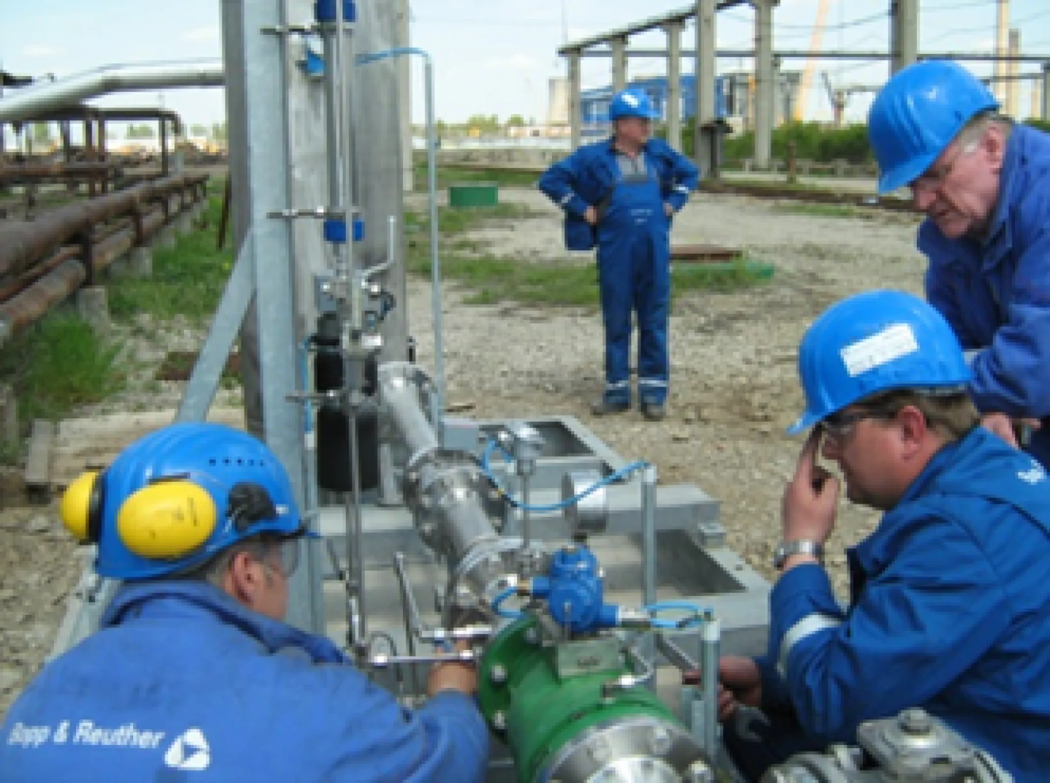 Service mission by Bopp & Reuther Messtechnik employees