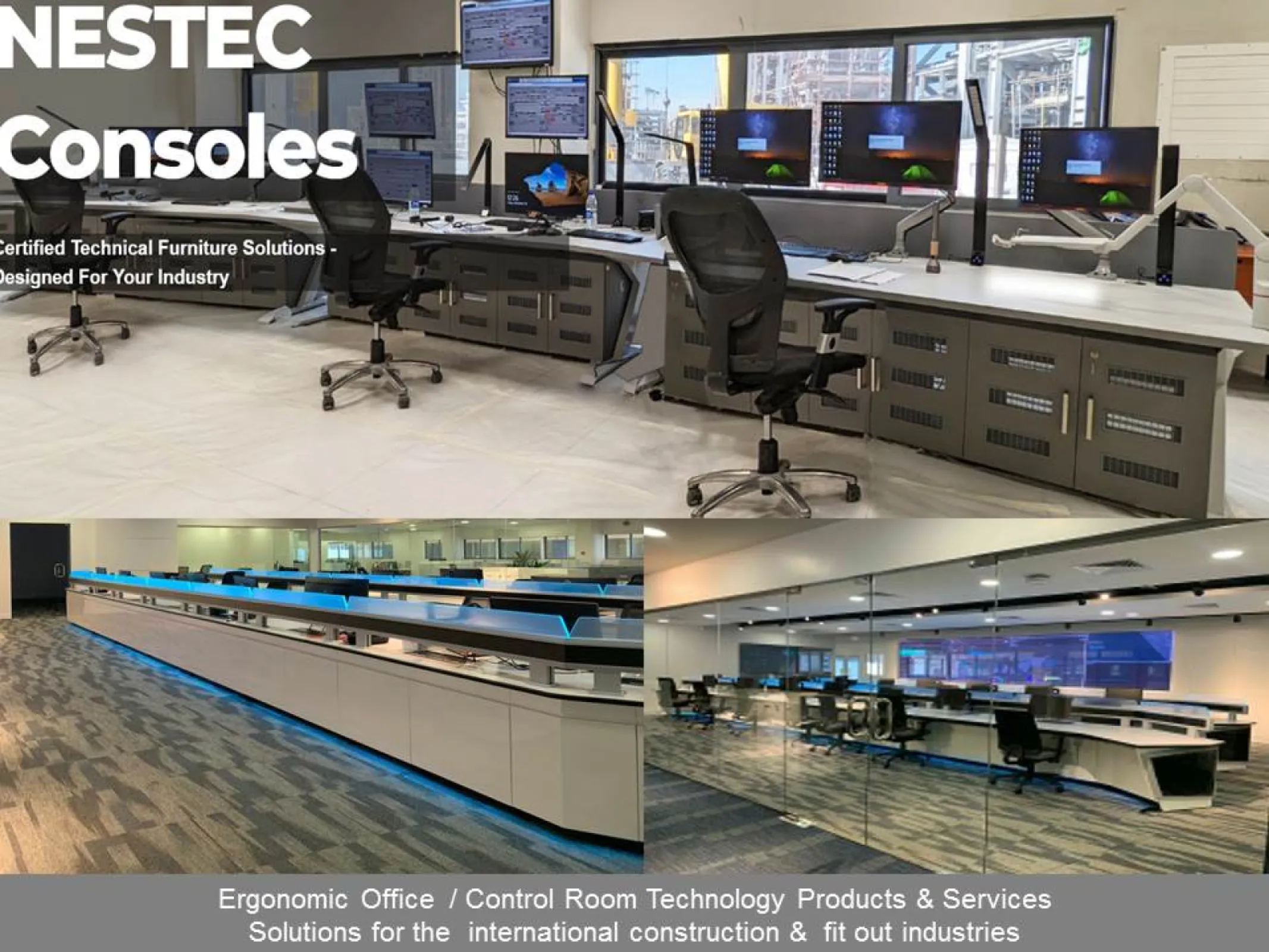 NESTEC Control Room Systems  - Made in Germany and Made in UAE