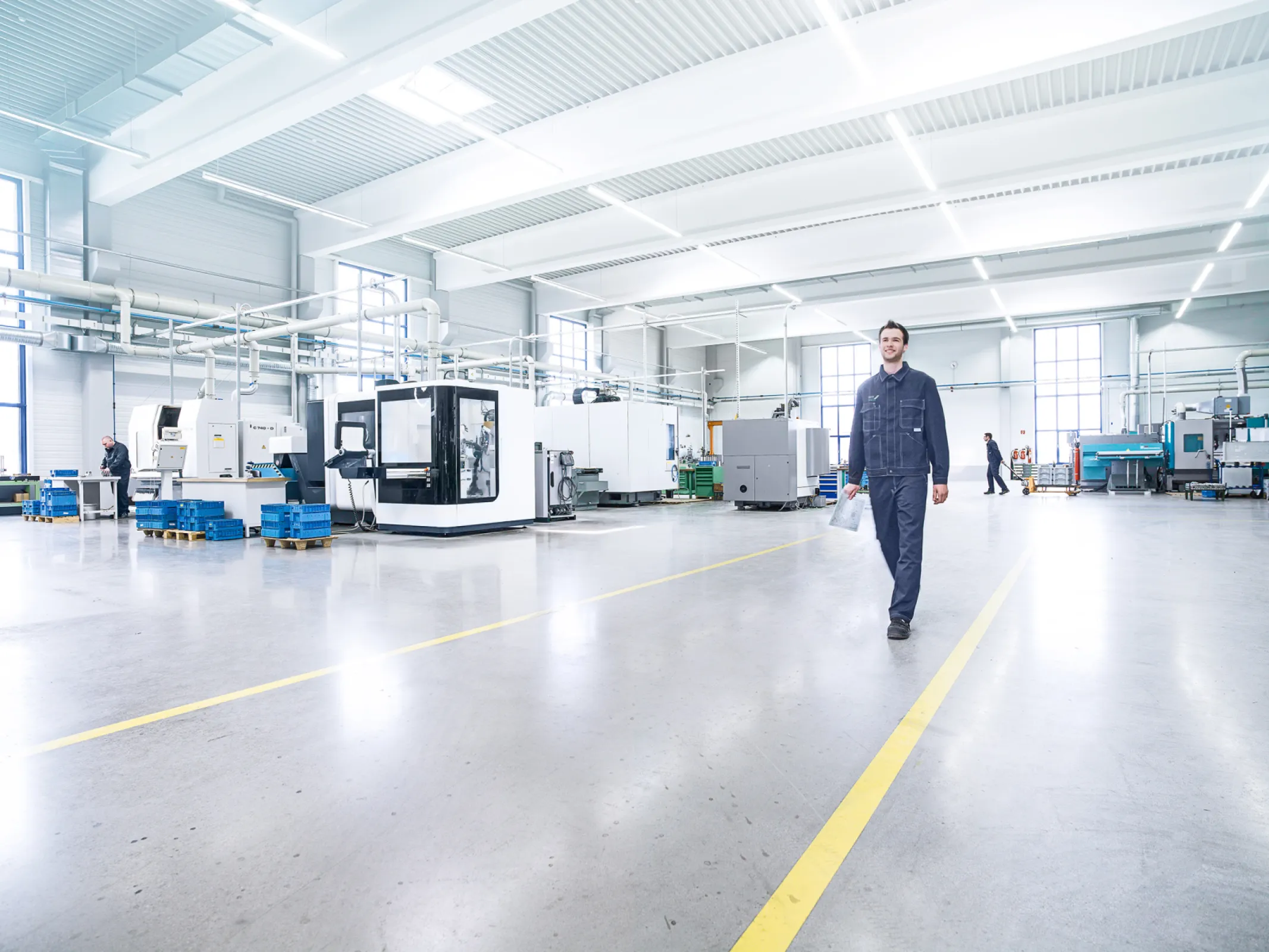 Our clamping systems are manufactured in a modern production hall.