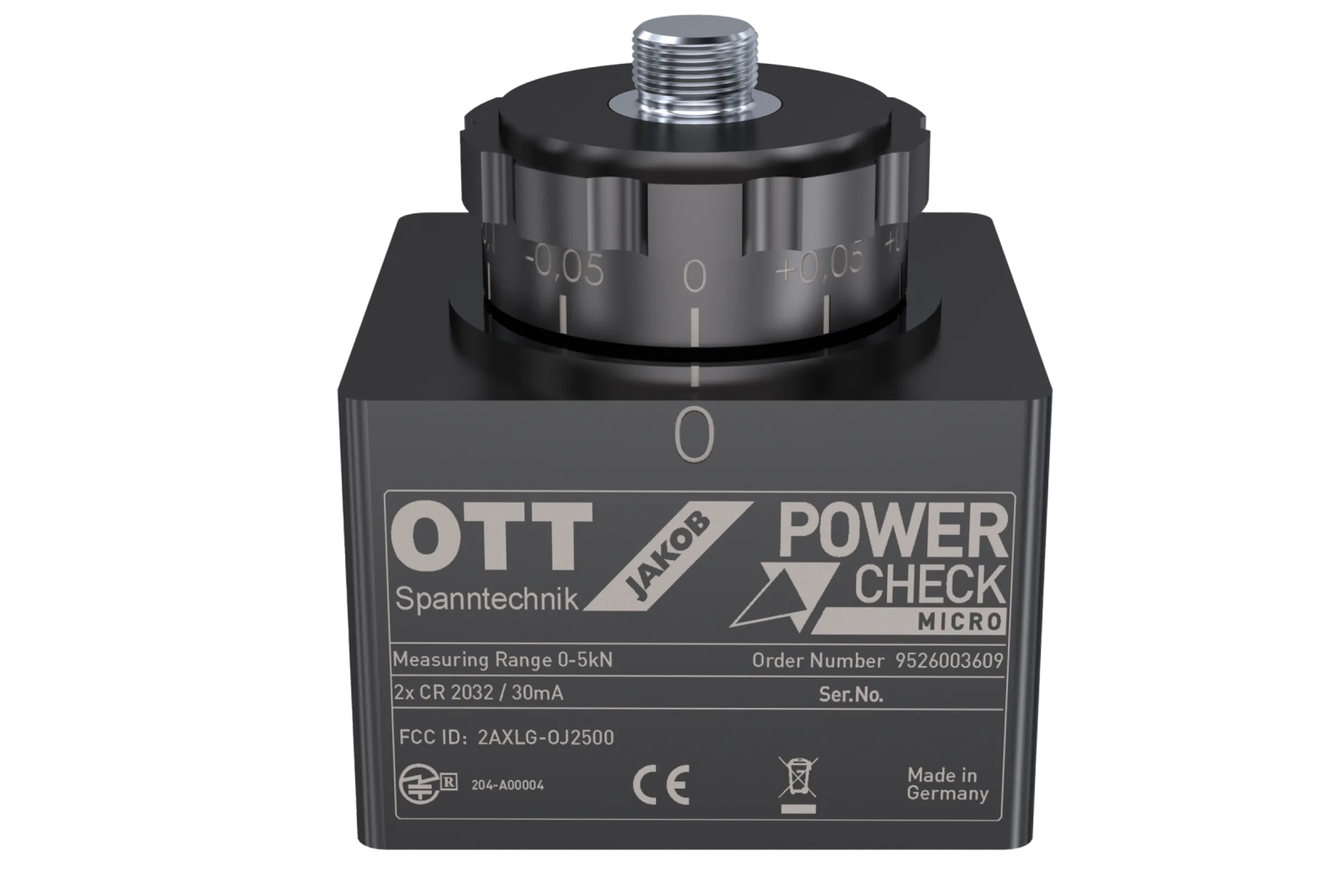 The Power-Check Micro is the smallest of our pull-in force measuring devices.