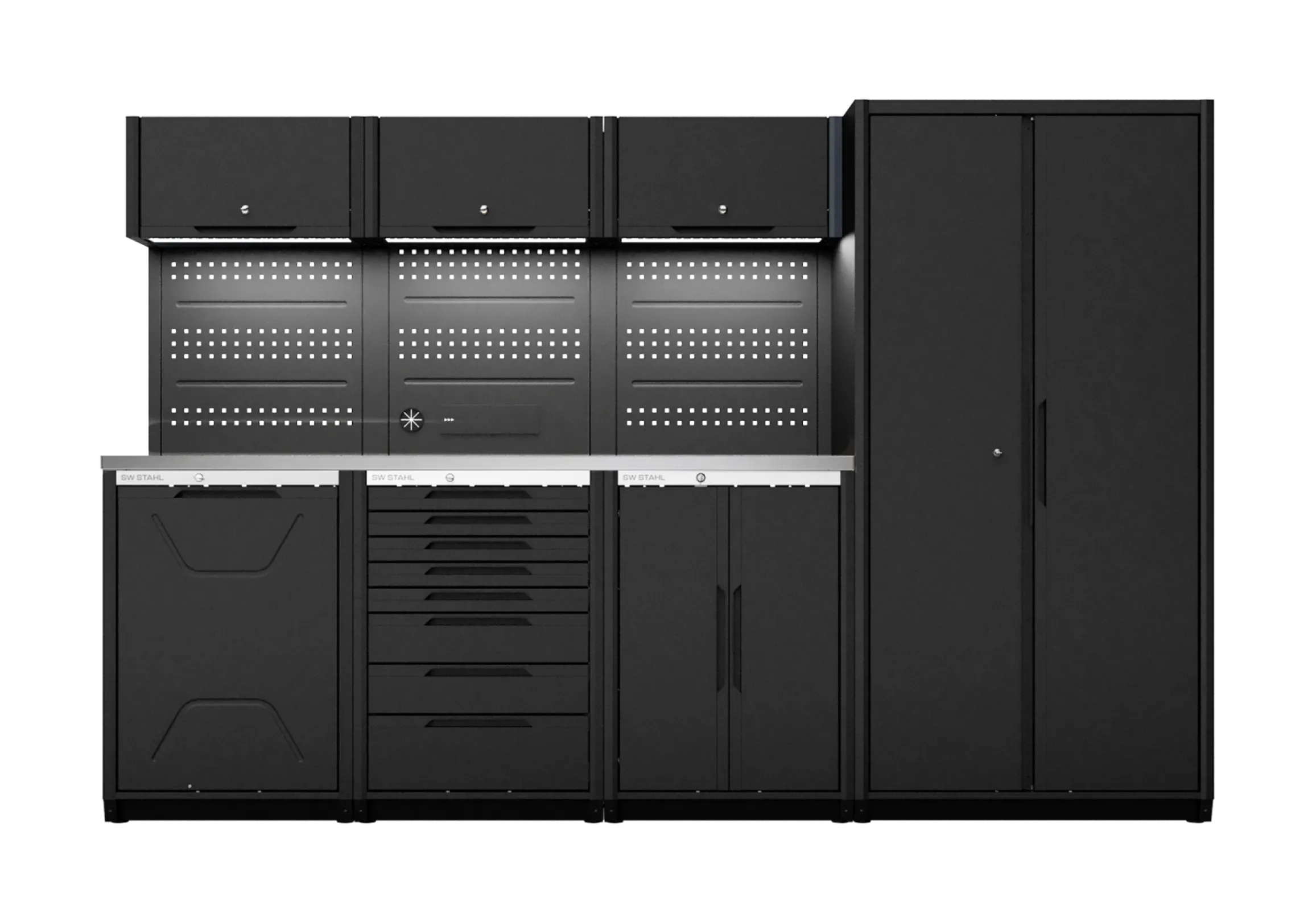 TB8000 Compilation "STARTER", worktop stainless steel, 3.10 m