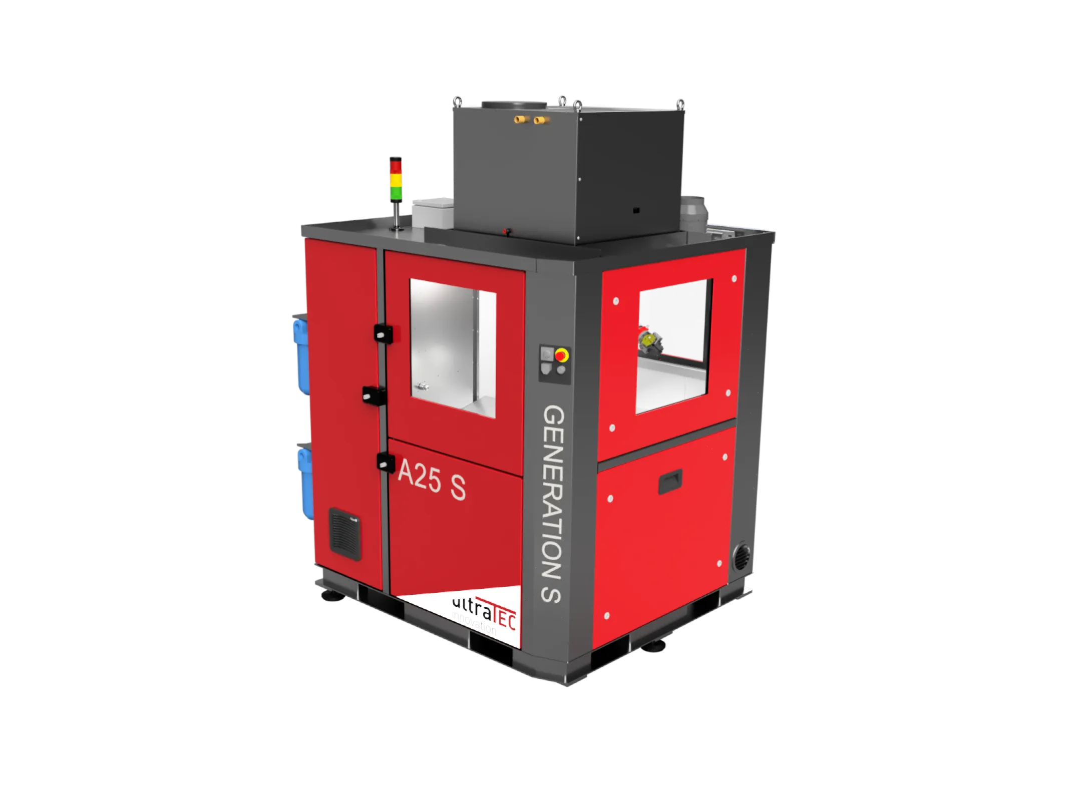The A25 S ultrasonic deburring machine from ultraTEC innovation can be used to remove interfering burrs and fibers from machined components.