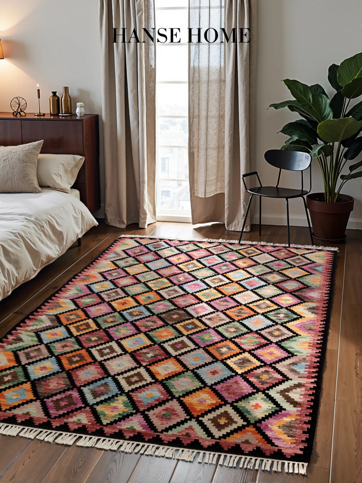 Handmade Woolen Kelim Rug Zara