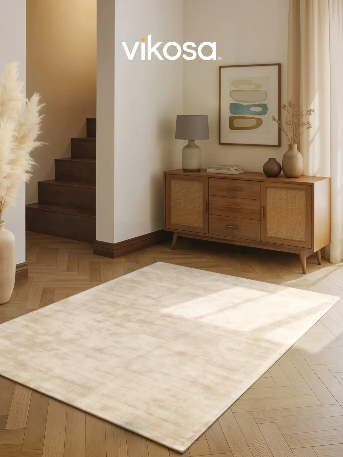 Vikosa Handwoven Woolen Rug Noemi