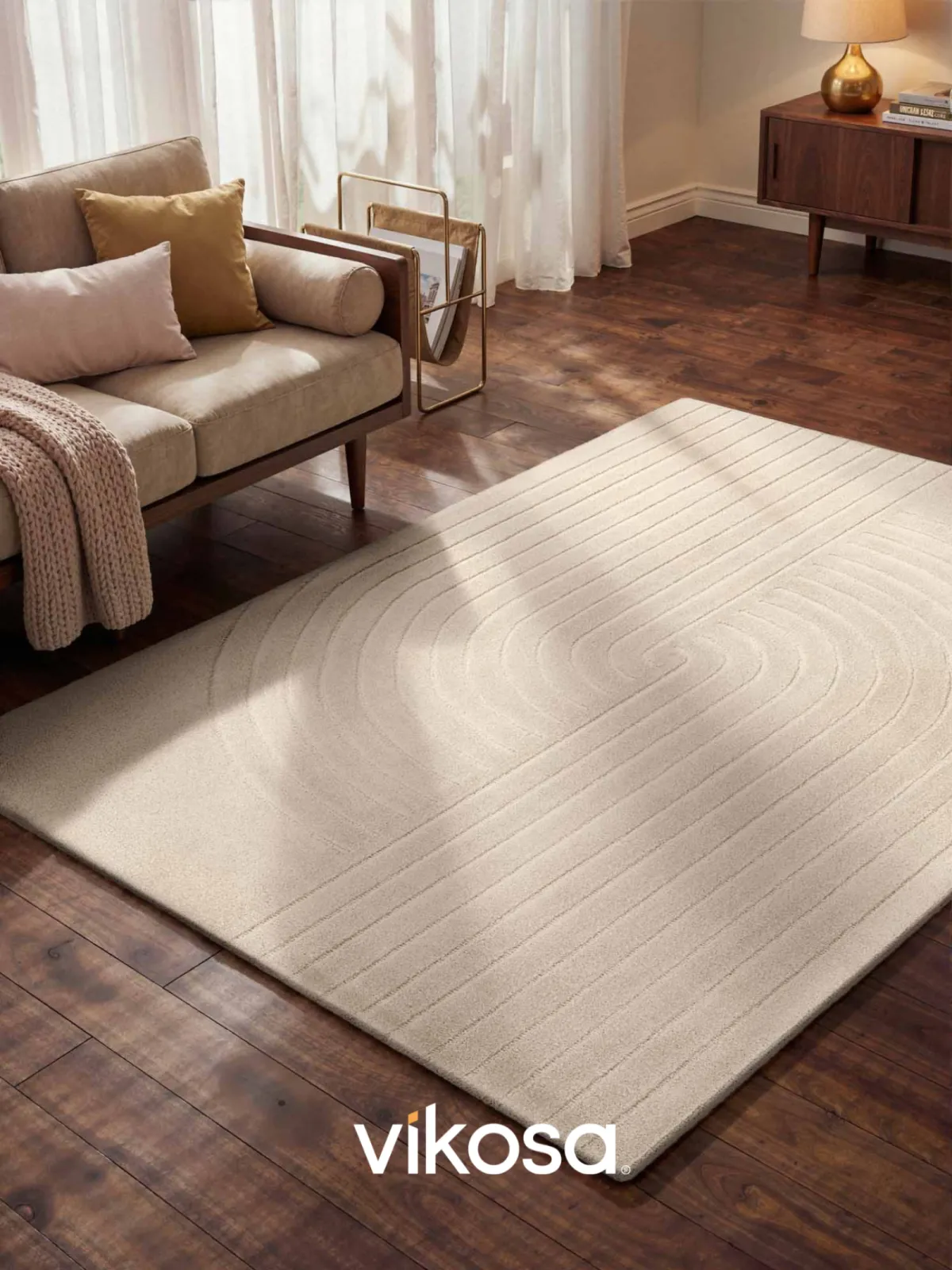 Vikosa Handwoven Woolen Rug Arcura