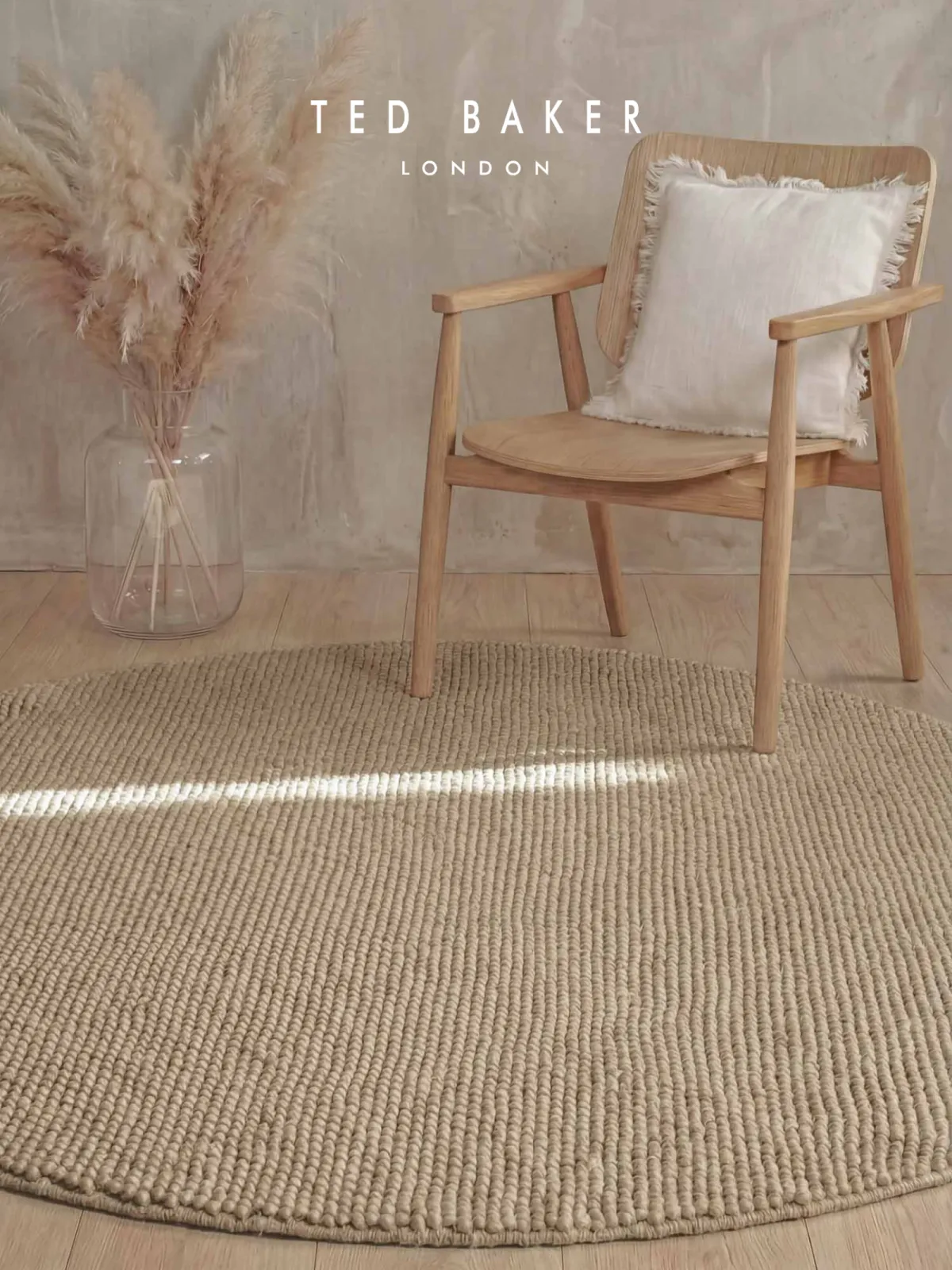 Ted Baker Round Woolen Rug from Richmond Collection