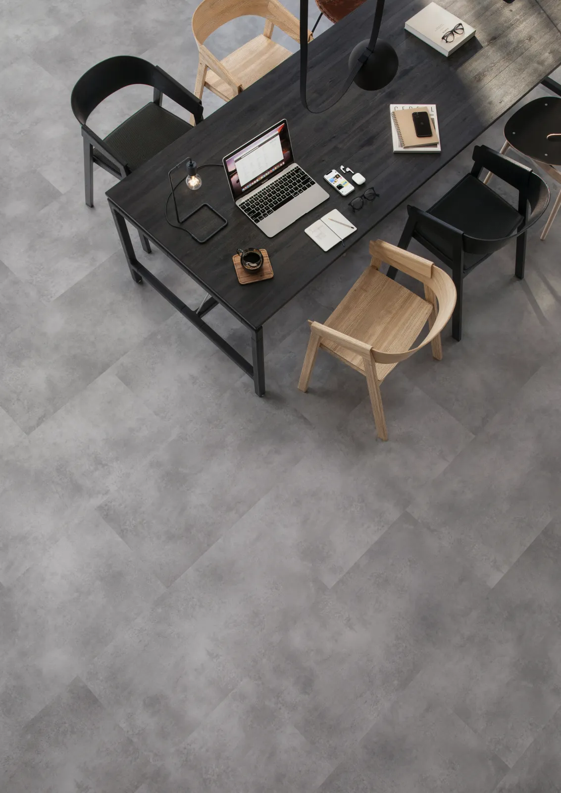 PURLINE wineo 1500 - tile - stone - Loft Concrete Grey (PL15401SXL)