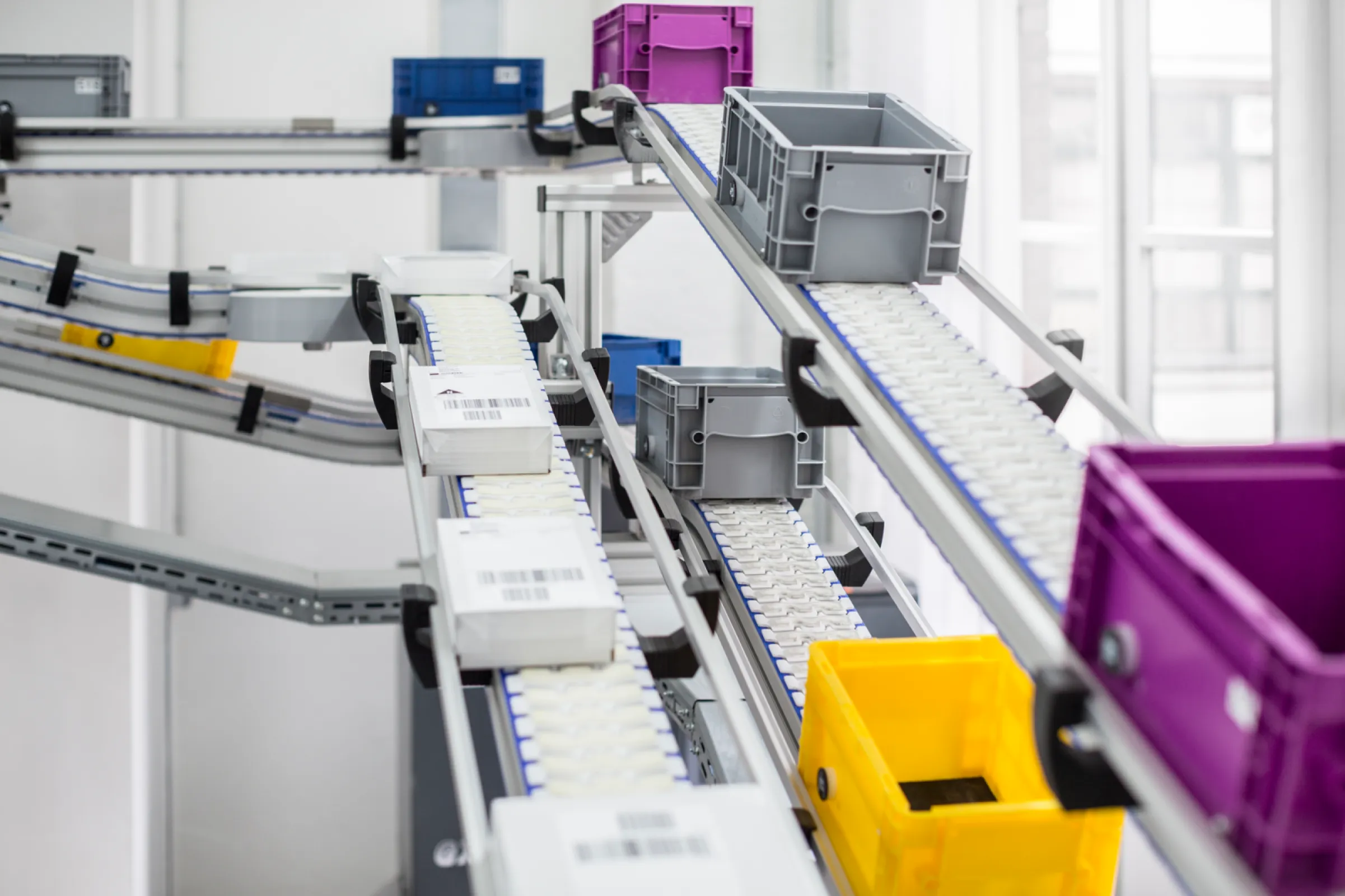 VarioFlow Plus modular chain transport system.