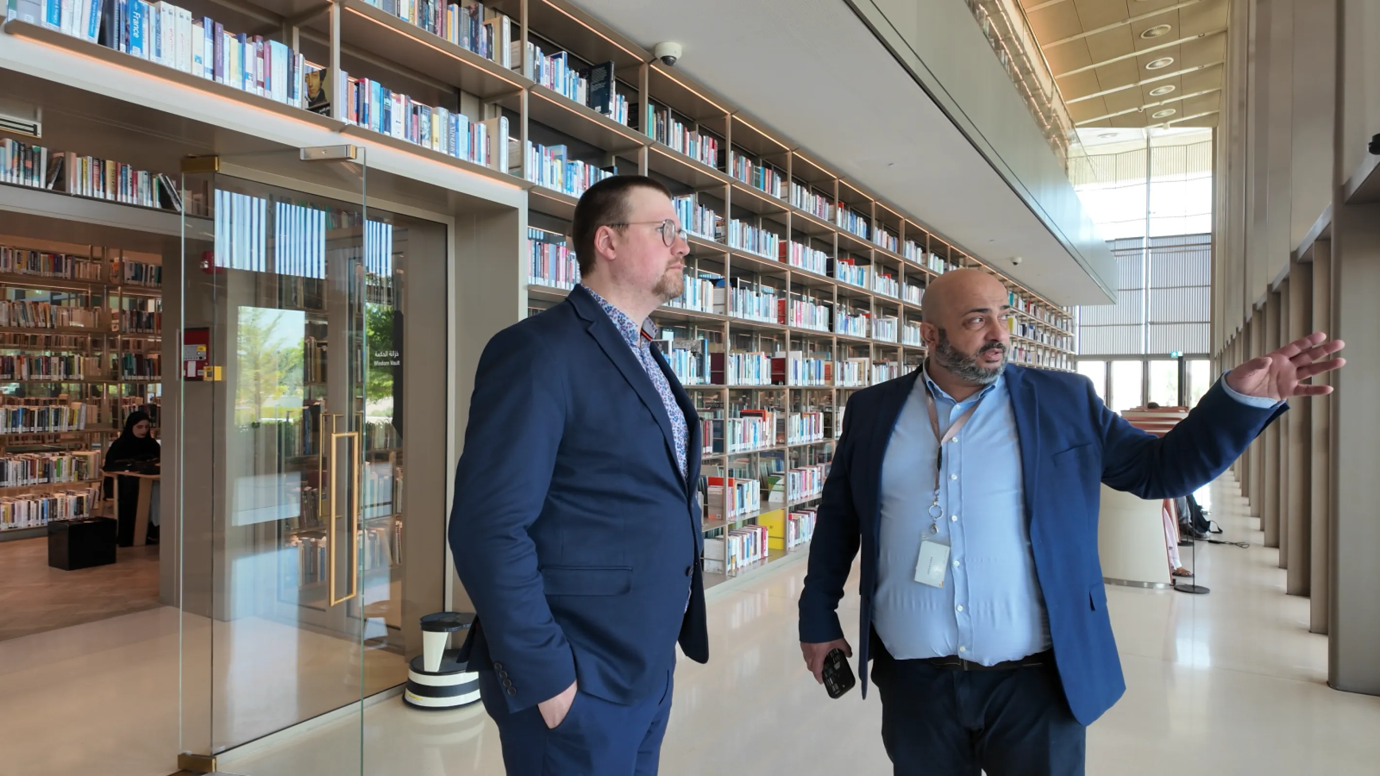 Our Head of Sales László Simon-Nanko is shown around the House of Wisdom in Sharjah (2025)