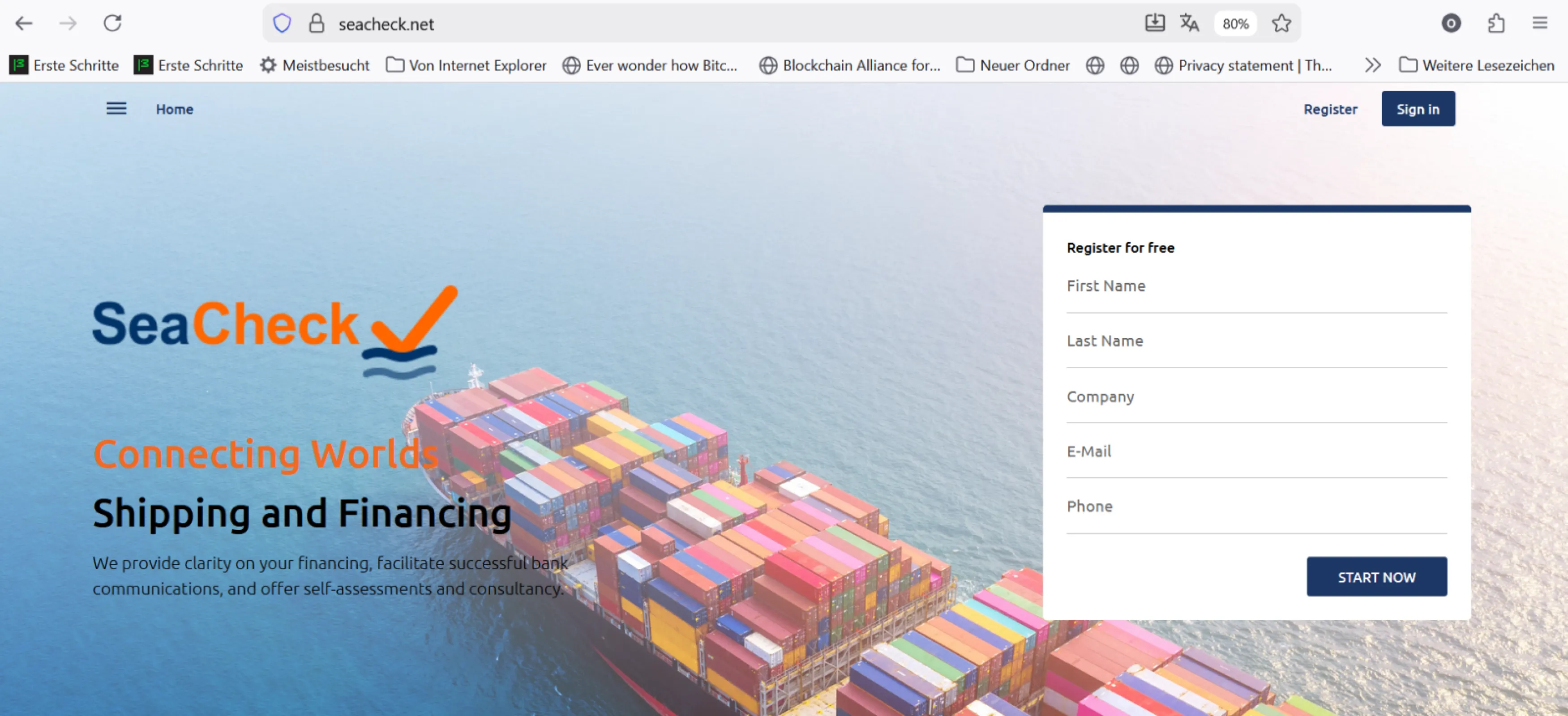 Website SeaCheck.net