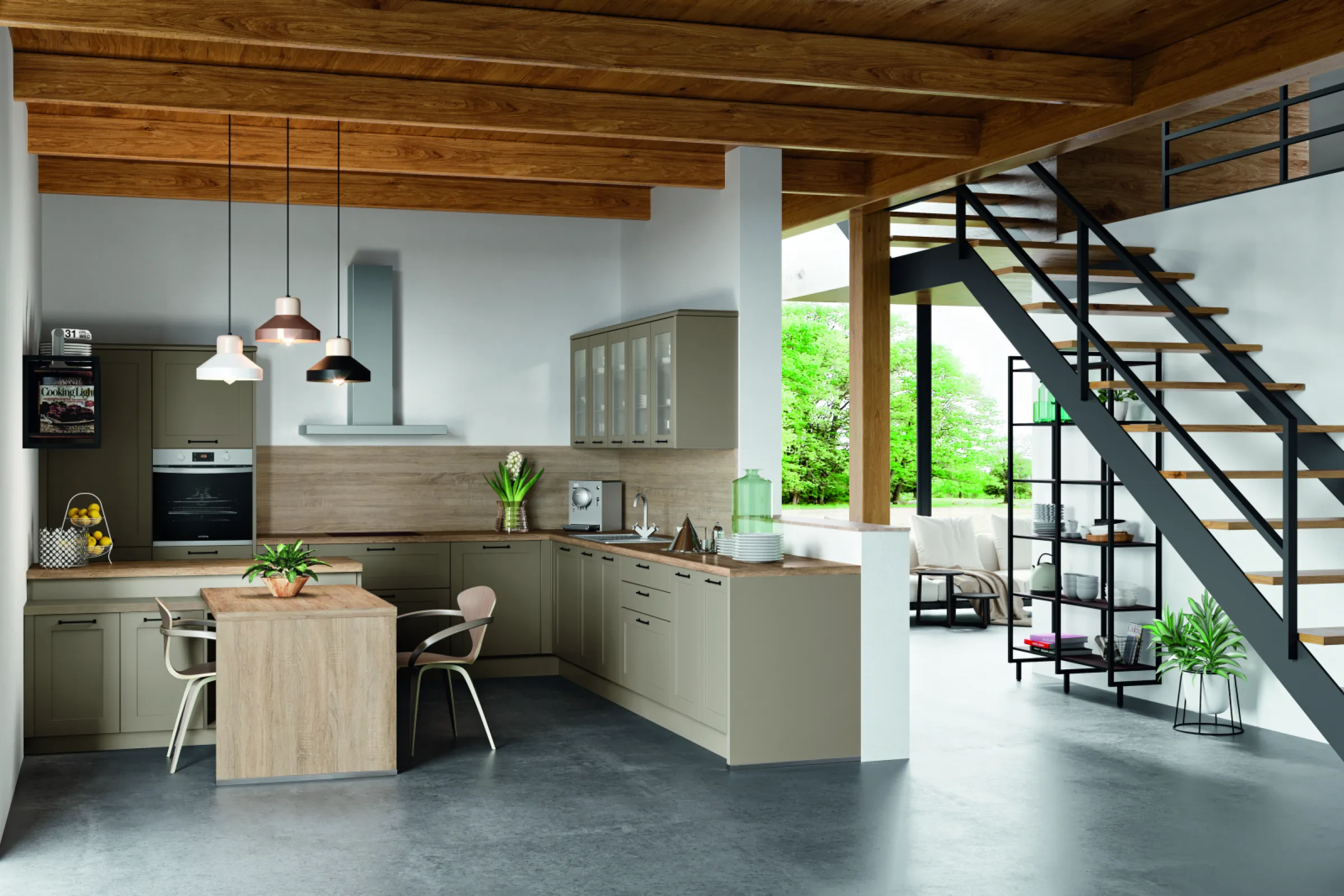 Shaker doors in trendy colours