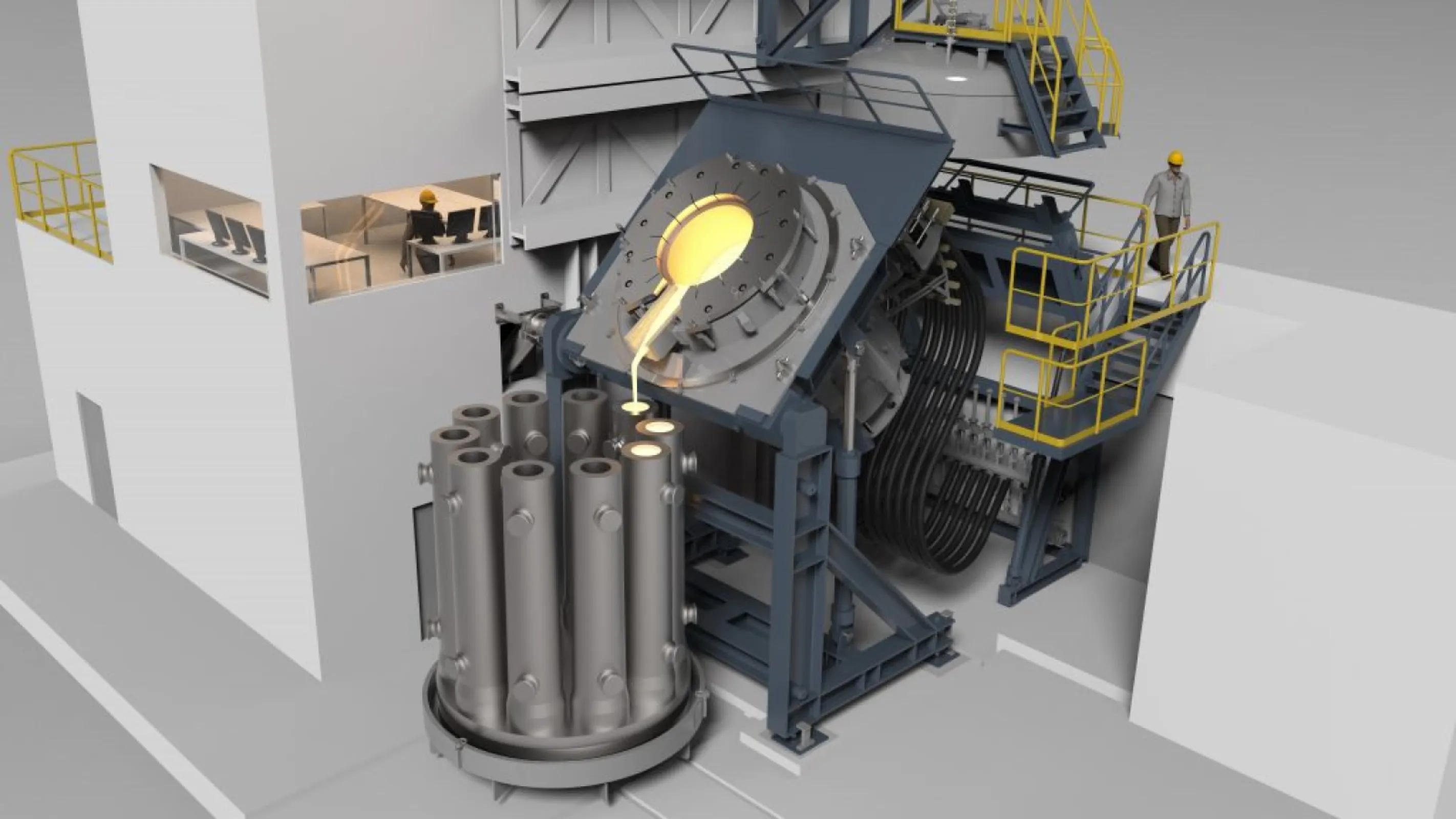 Vacuum Induction Degassing (VID) furnaces have been developed for special applications in the ferrous and non-ferrous metals industry for charge weights up to 30 tons. VID furnaces are compact, simplified and cost-effective vacuum induction melting furnaces. They are most suitable for production of steels and other alloys requiring melting, liquid metal refining and degassing in vacuum, while still allowing pouring the melt in air.