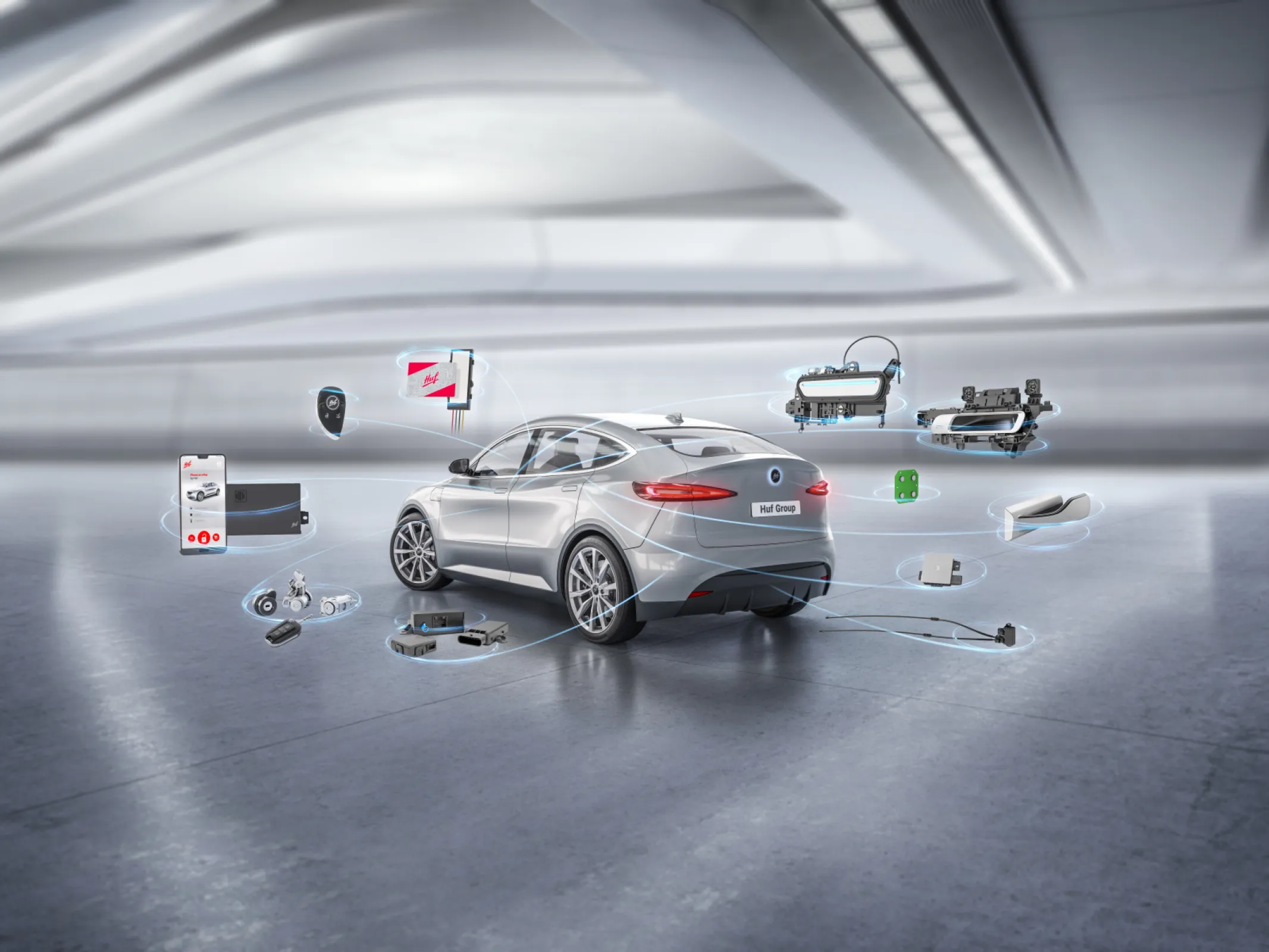 Huf Generic Car with access and authorization products