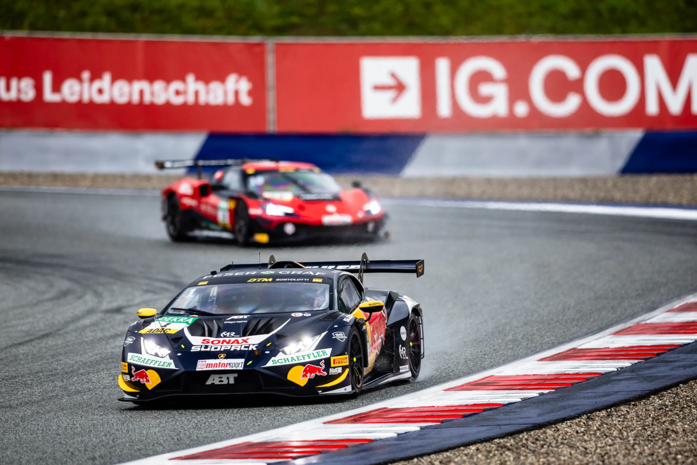 DTM race car on track DTM race car on track