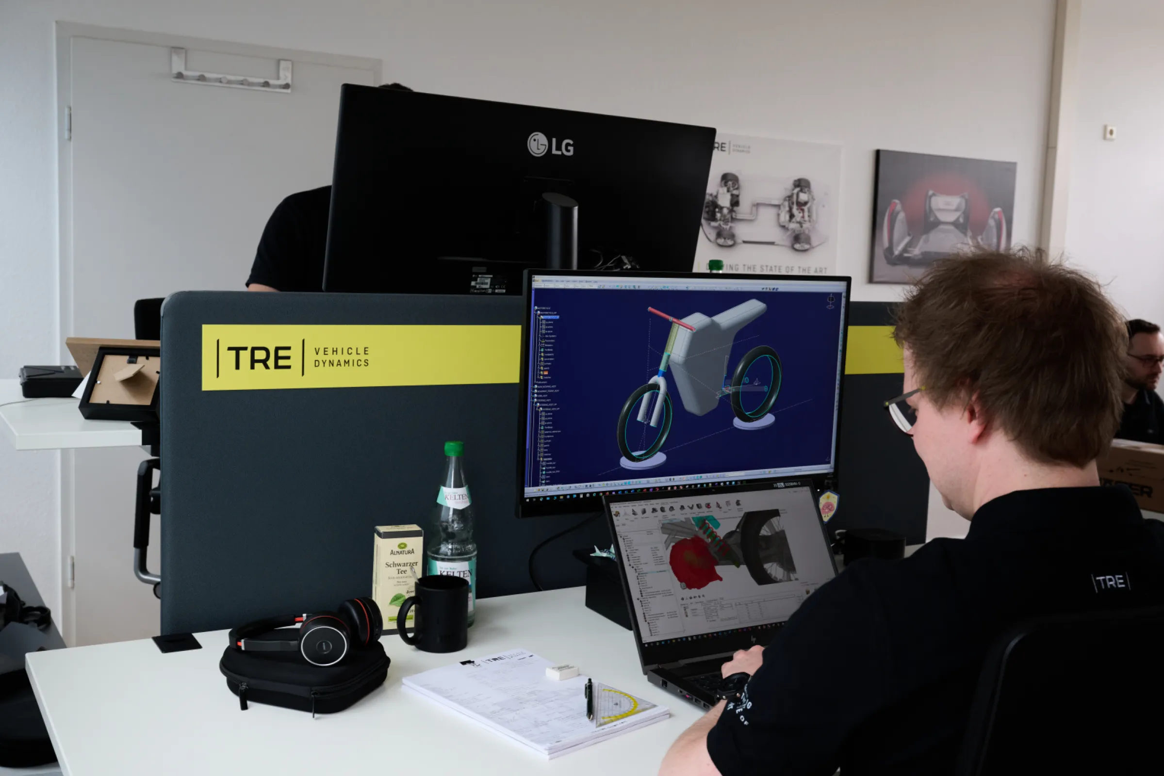 Electric bike concept in CAD