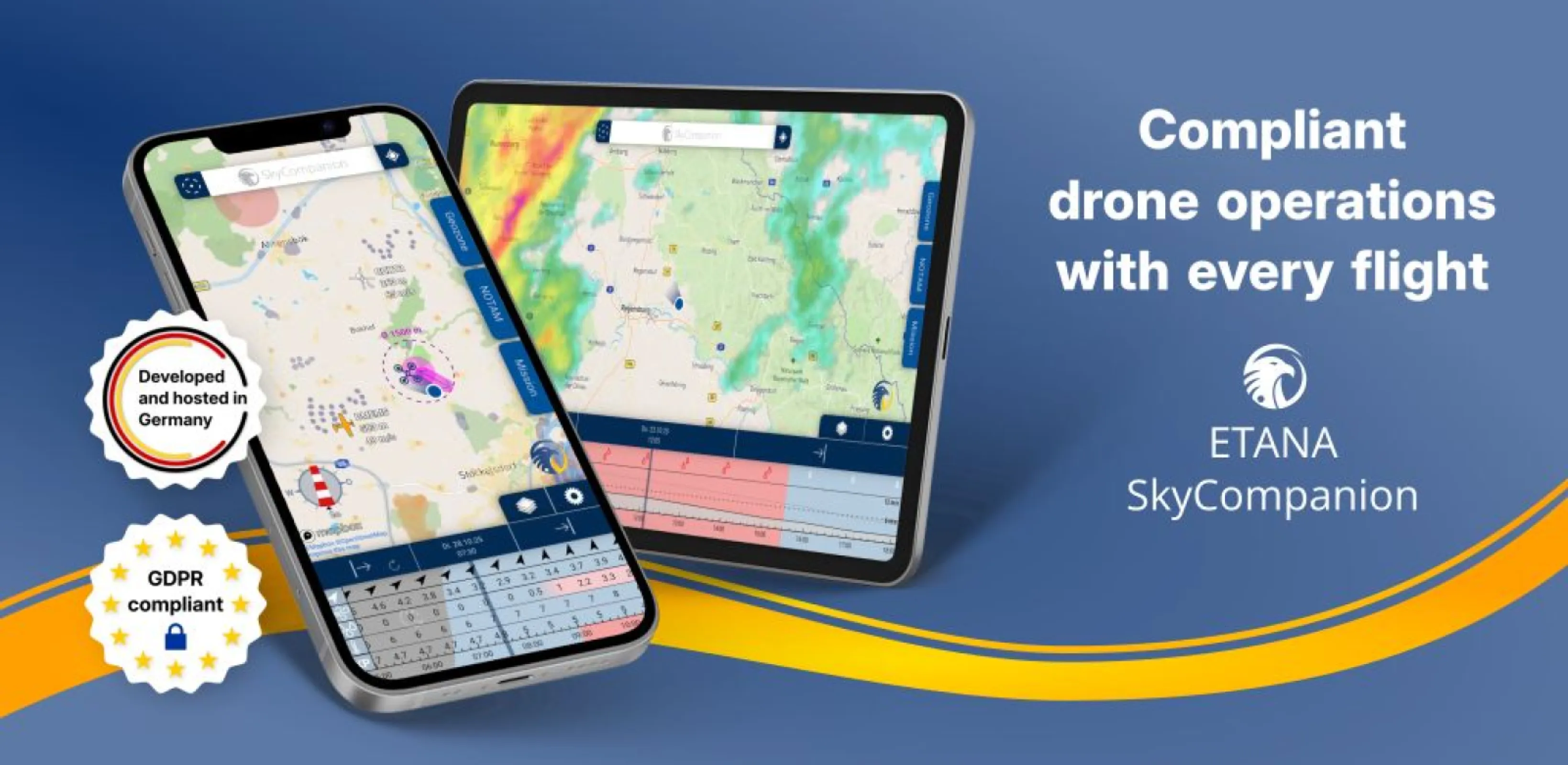 Compliant and safe drone operations with SkyCompanion