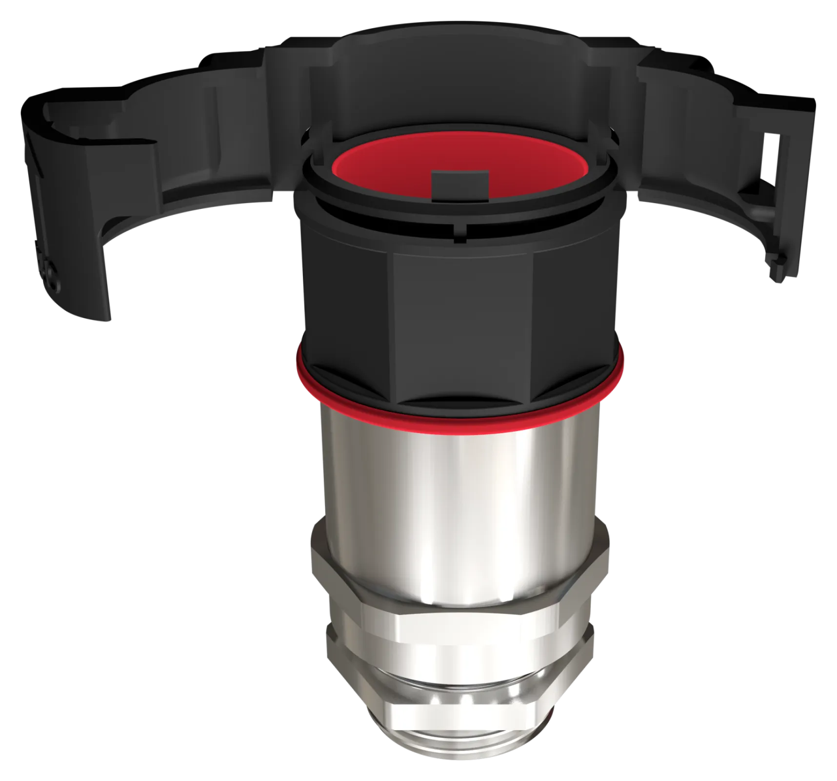 BraceFitting with cable gland metall