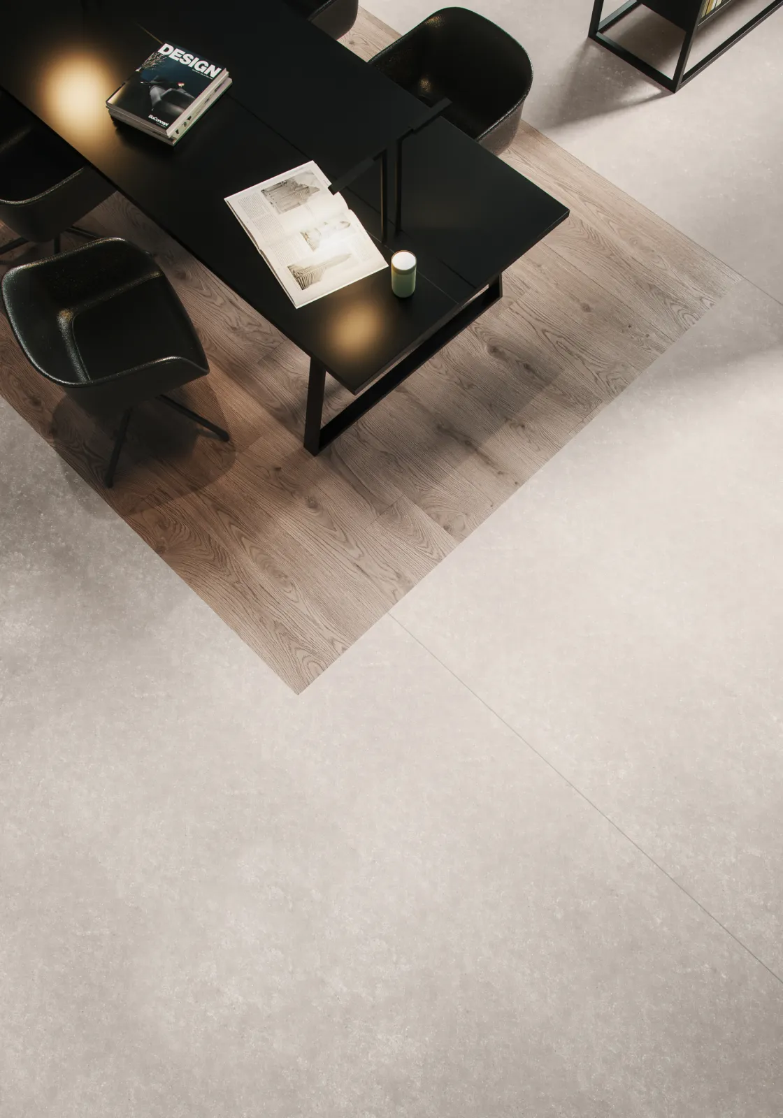 PURLINE wineo 1500 - roll - chip - Light Grey and Durban Oak Taupe Detail (PLR021C-PLR391C)