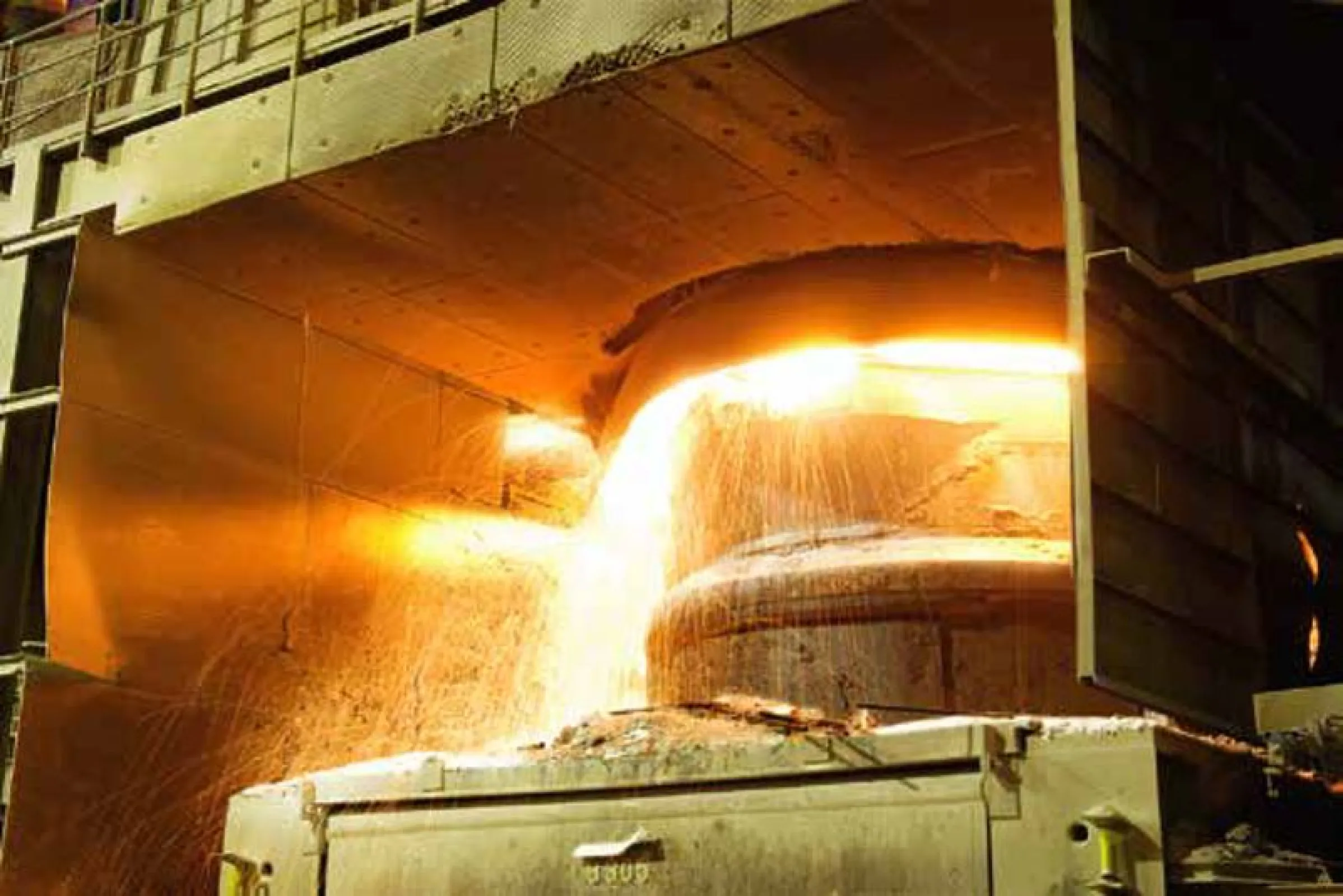 Flow monitoring in arc furnaces