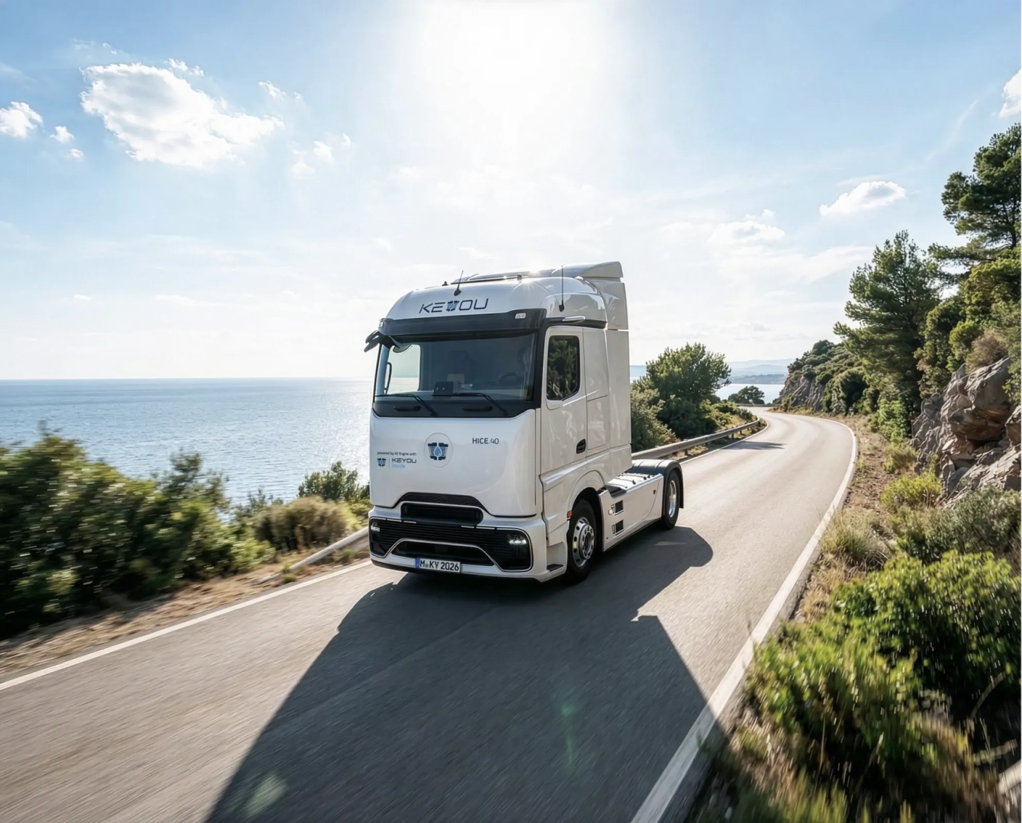 The new HICE.40 with KEYOU-inside H2 Engine - side view