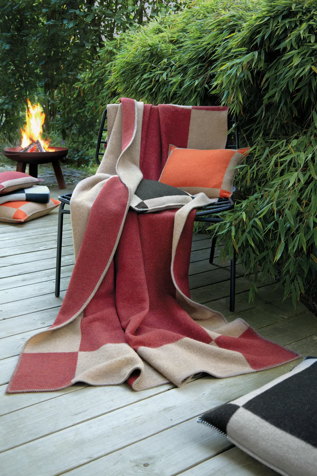 Wool blanket MANCHESTER and cushion cover