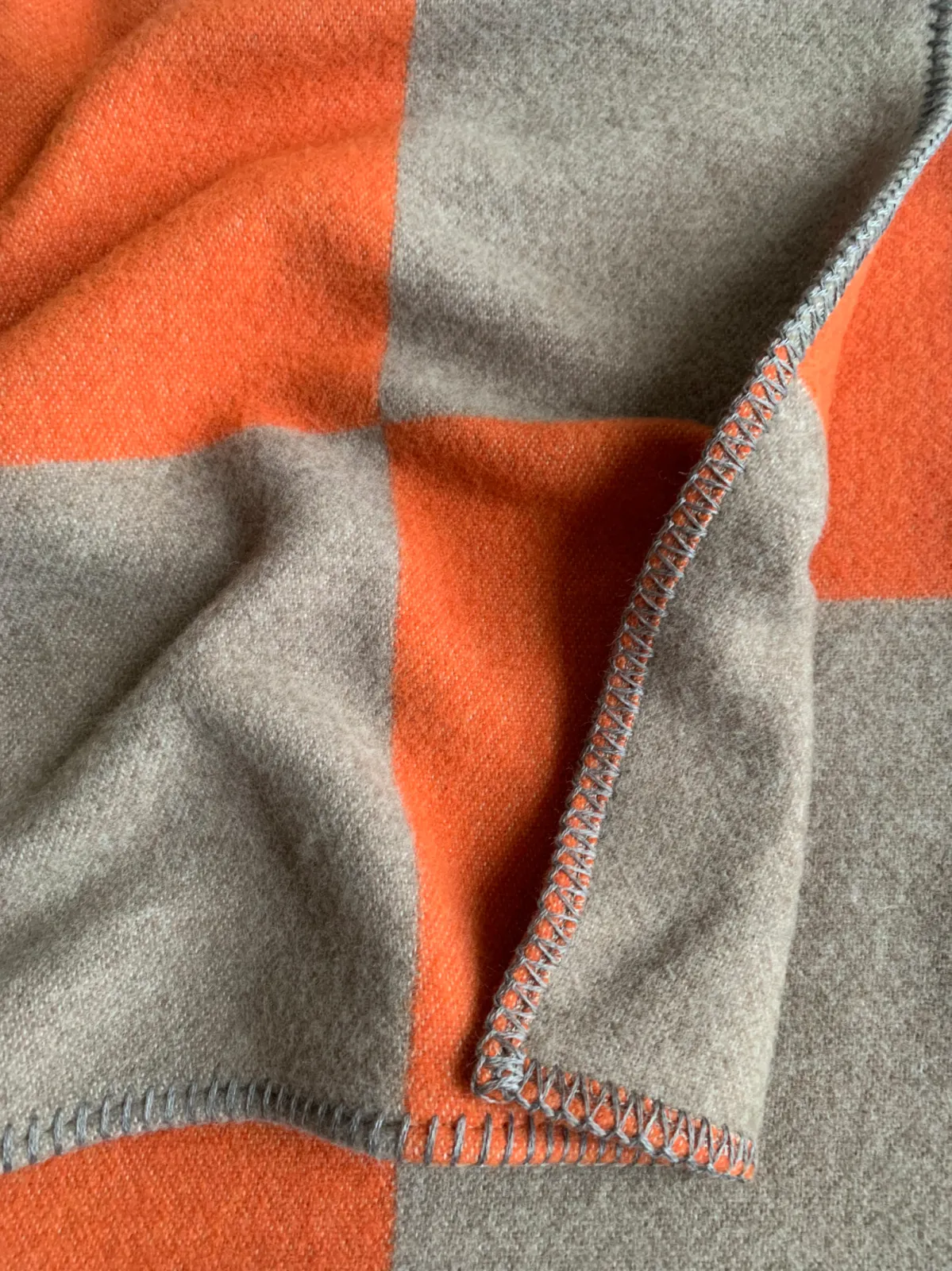 Detail of wool blanket MANCHESTER