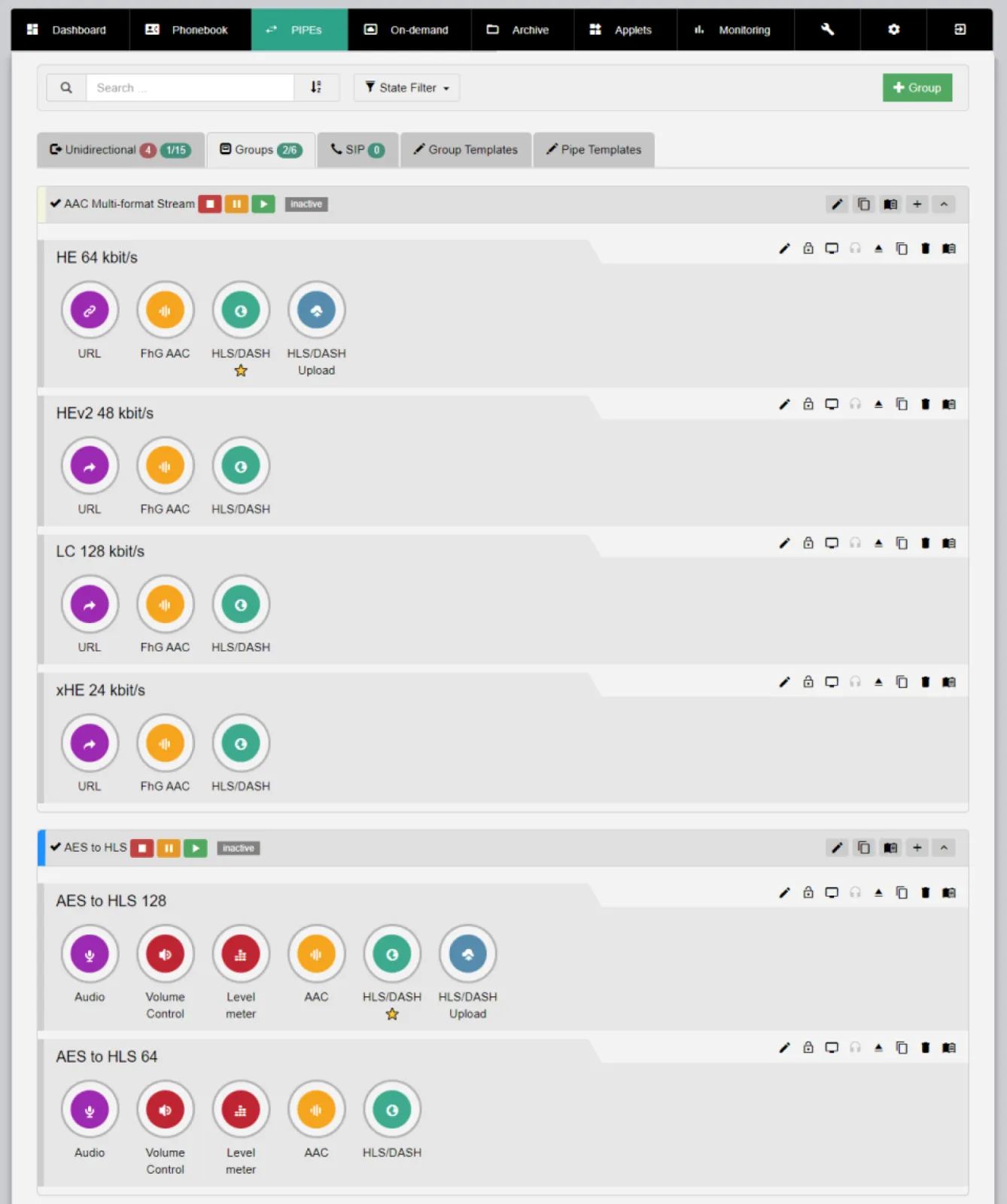 Adaptive Bitrate Streams supported