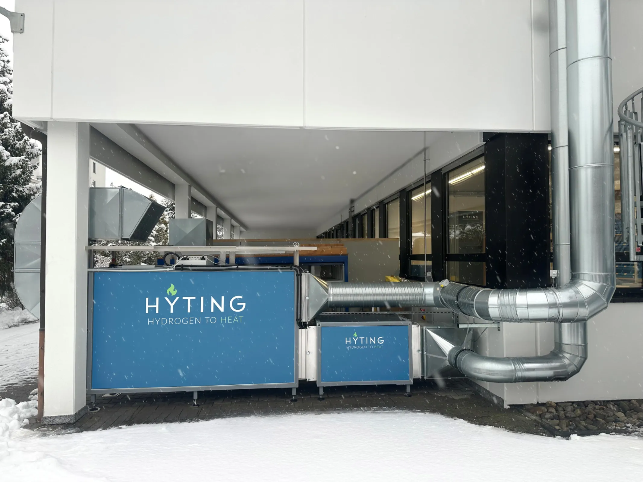 Installation of HYTING AHU with integrated H2 heat register (10kW)