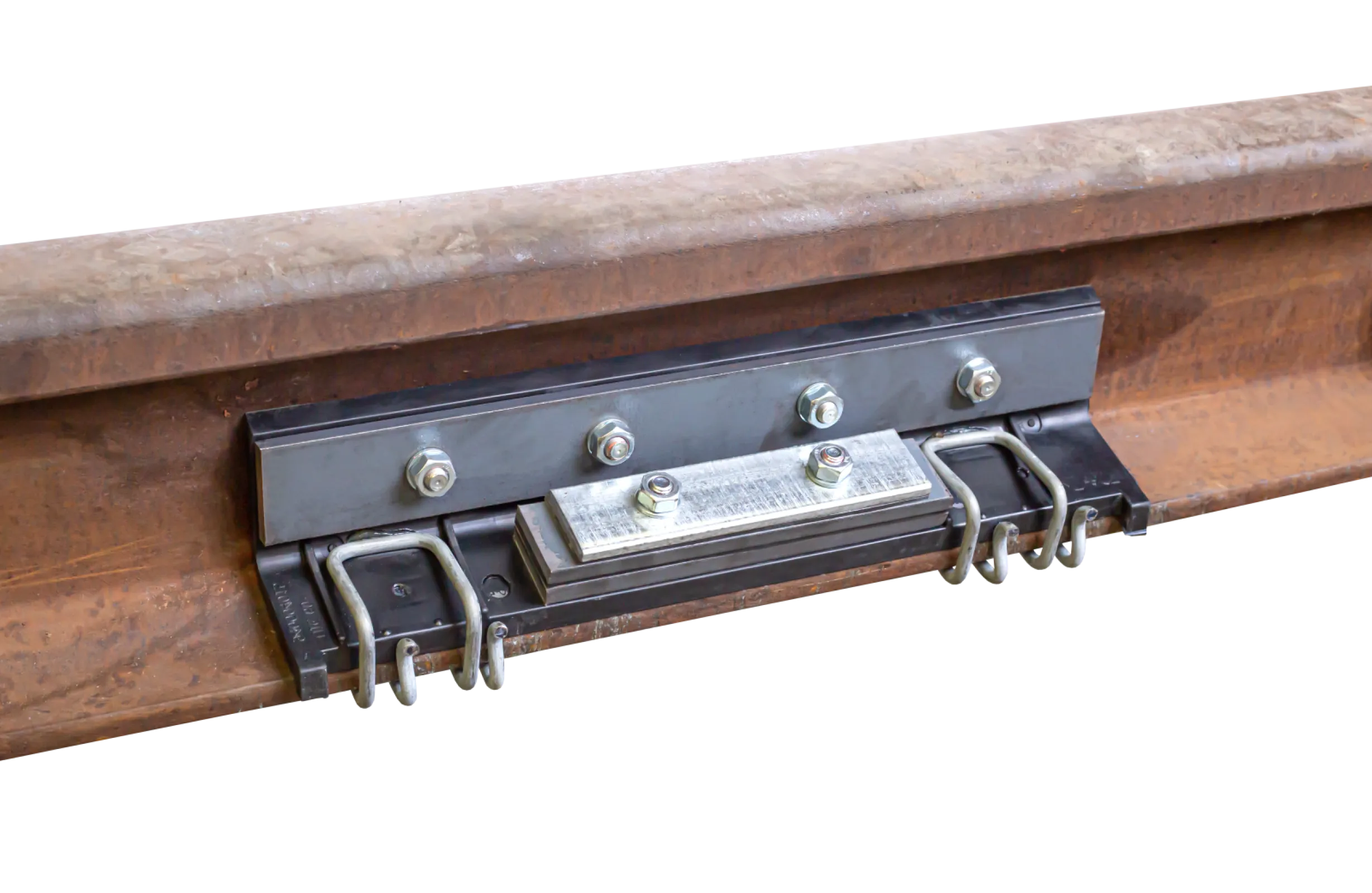 Rail damper on a rail